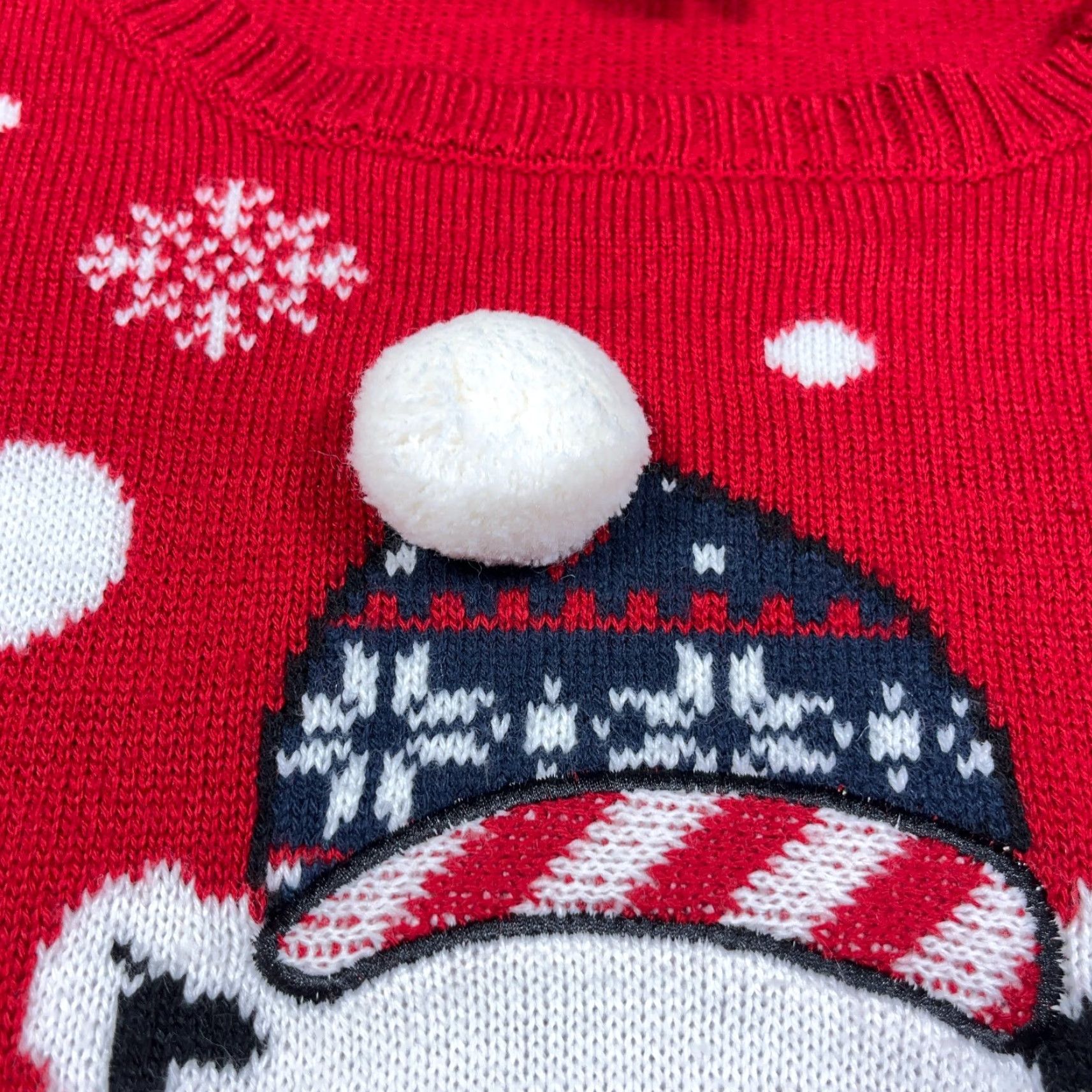 Vintage Karen Scott Sweater Women 2X Red Acrylic Knit Polar Bear Winter Christmas Size XXL / US 16-18 / IT 52-54 - 4 Thumbnail