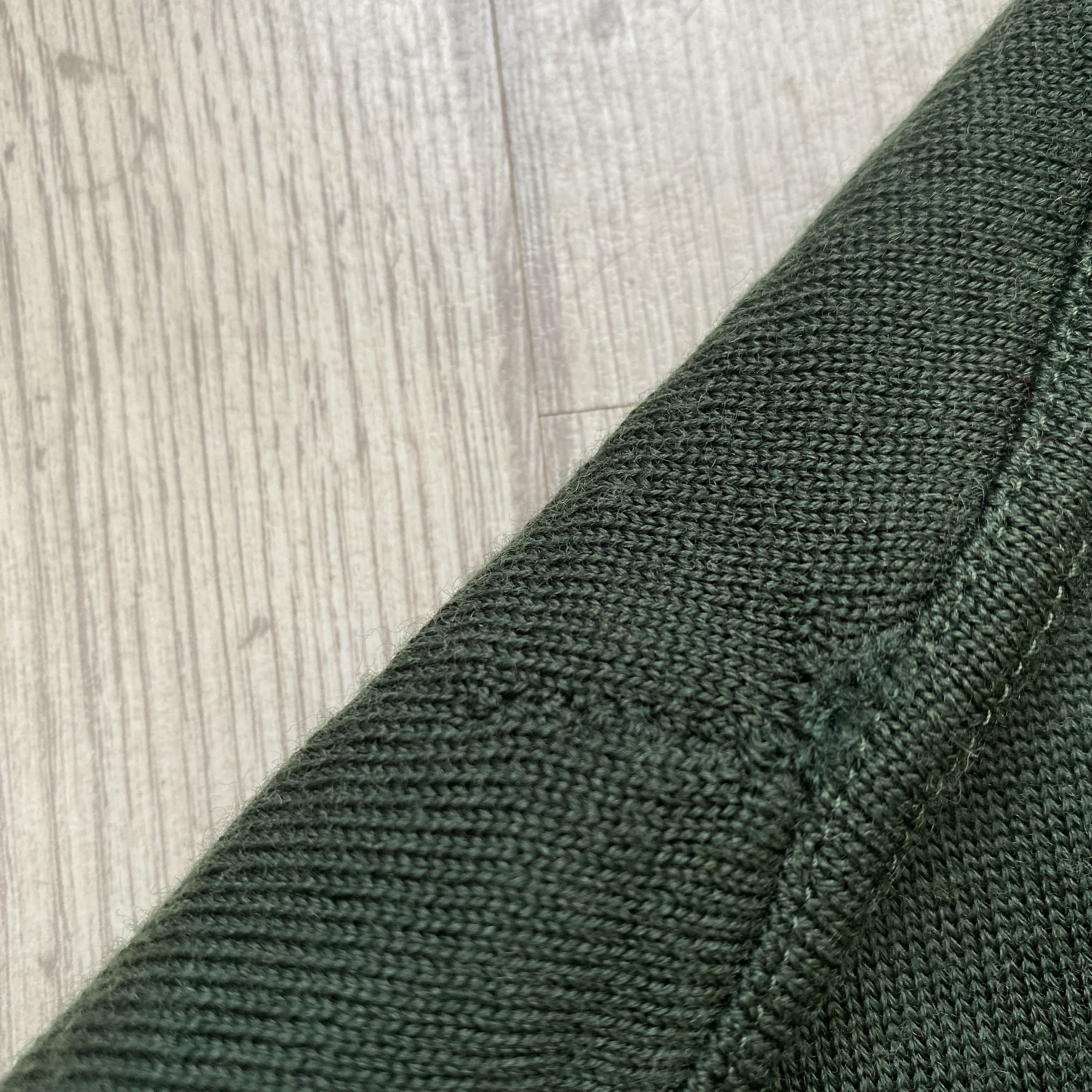 Burberry 🔥 Vintage 80s Burberry V-neck Wool Sweater Basic Mini Logo Size US L / EU 52-54 / 3 - 10 Thumbnail