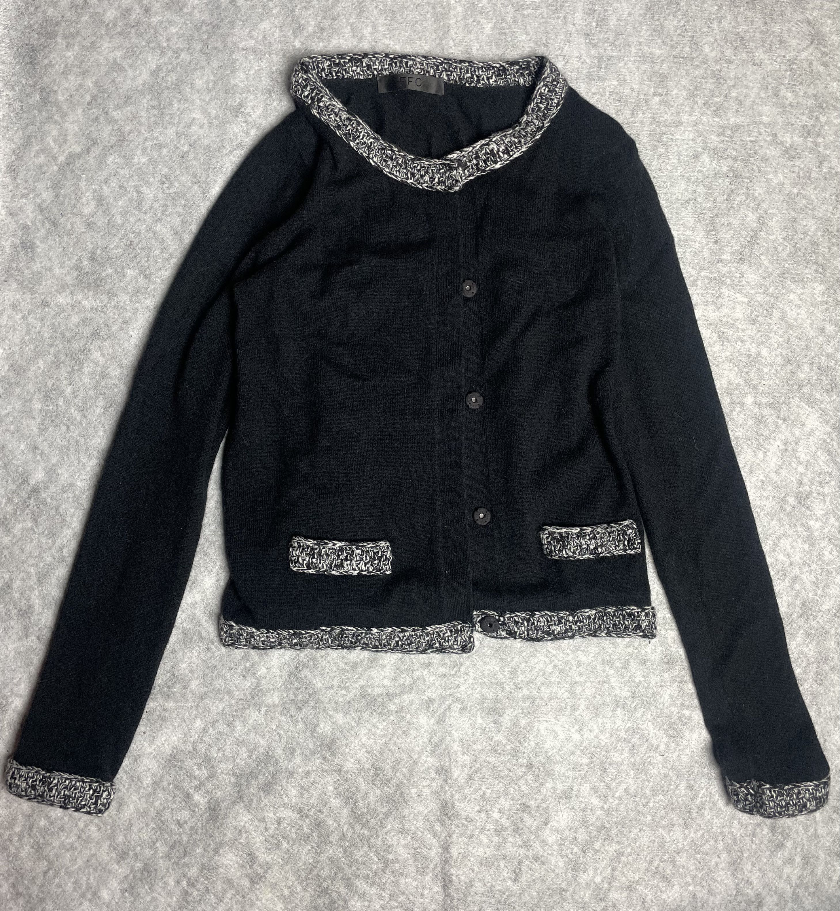 Other FFC Wool Cashmere Black Cardigan Size S Size S / US 4 / IT 40 - 5 Thumbnail