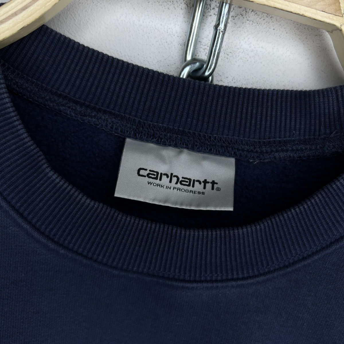Carhartt × Vintage Vintage Carhartt Spellot Crew Neck Navy Sweatshirt Size US M / EU 48-50 / 2 - 5 Thumbnail