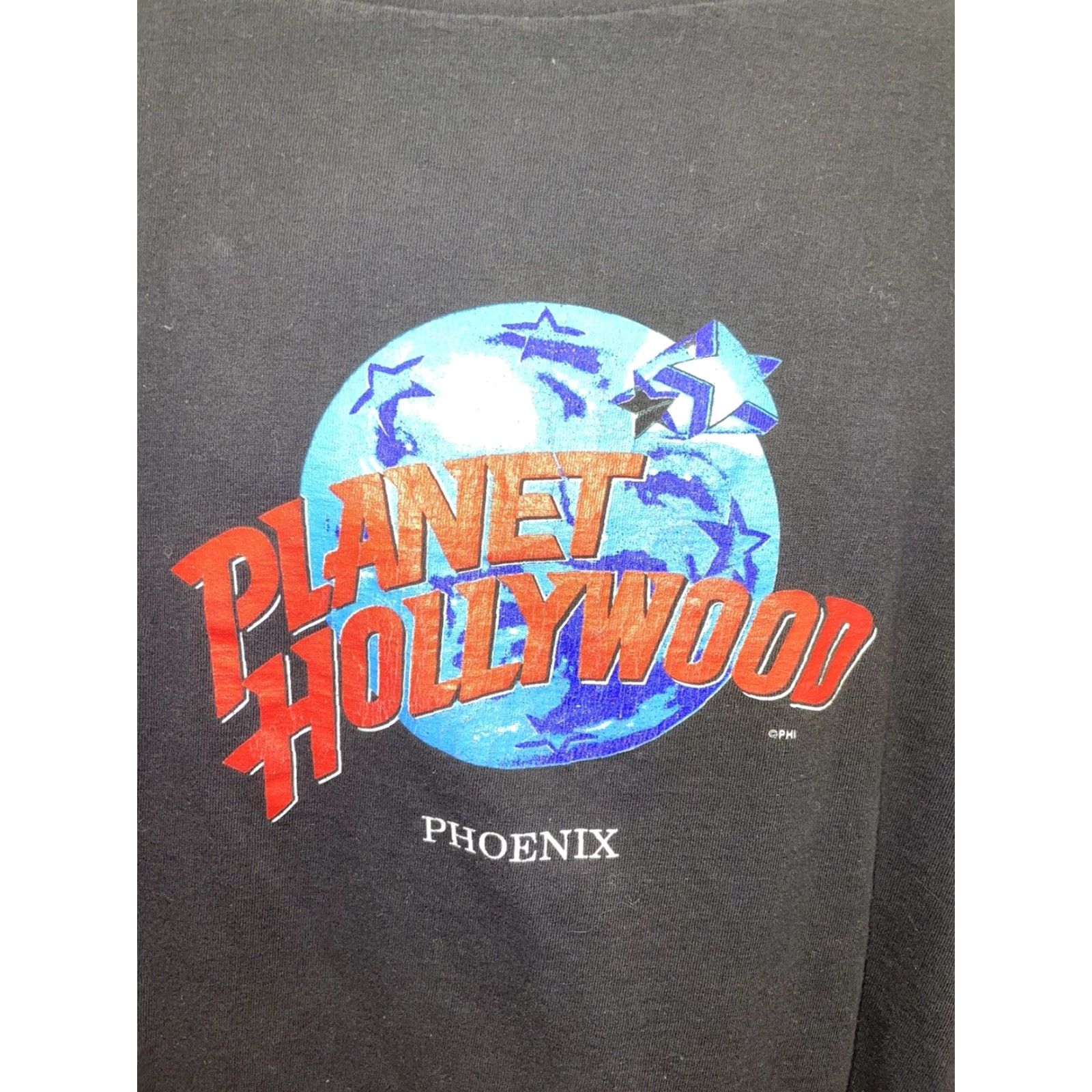 Planet Hollywood VINTAGE Planet Hollywood USA Black Graphic T-Shirt Men 2XL Grande Mens Size US XXL / EU 58 / 5 - 2 Thumbnail