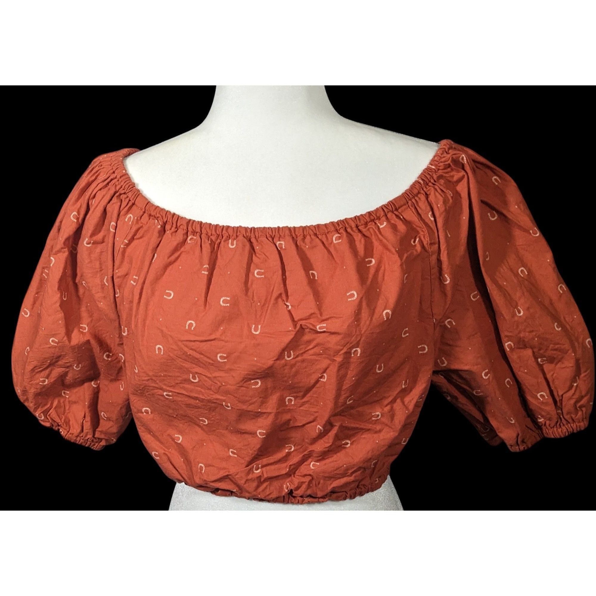 Other Giddy Up Goods Western Rust Horseshoe Crop Top Size Small Size S / US 4 / IT 40 - 1 Thumbnail