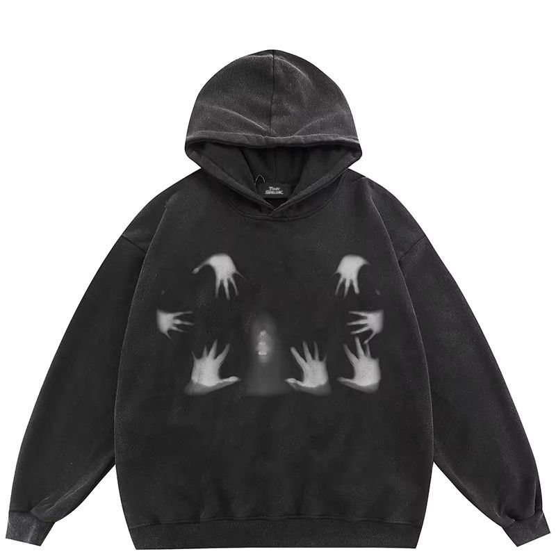 Japanese Brand × Vintage Ghost Pattern Printed Hoodie Size XL / US 12-14 / IT 48-50 - 1 Thumbnail