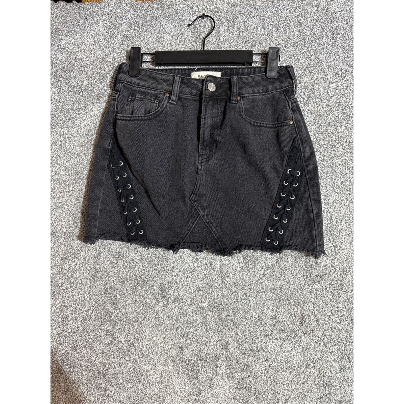 Pacsun PacSun Denim Mini Skirt Size 24 Y2K Grunge Goth Edgy Punk Size 24" / US 00 / IT 34 - 1 Thumbnail
