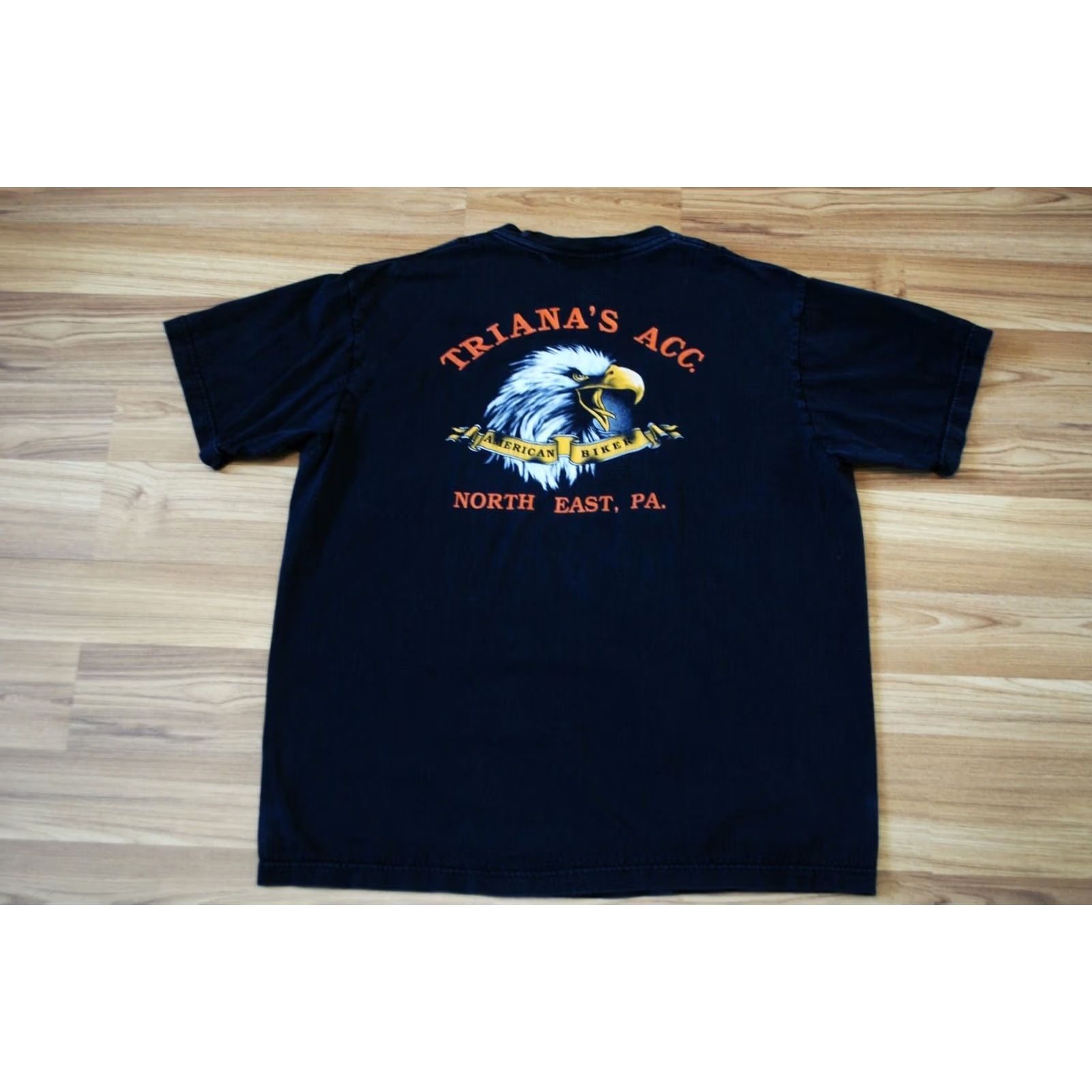 Harley Davidson VTG 1986 HARLEY-DAVIDSON 3D EMBLEM A DESIRE TO BE FREE SHIRT MADE IN USA XL Mens Harley-Davidson Shirt Black 1980s Vintage Tee Size US XL / EU 56 / 4 - 7 Thumbnail