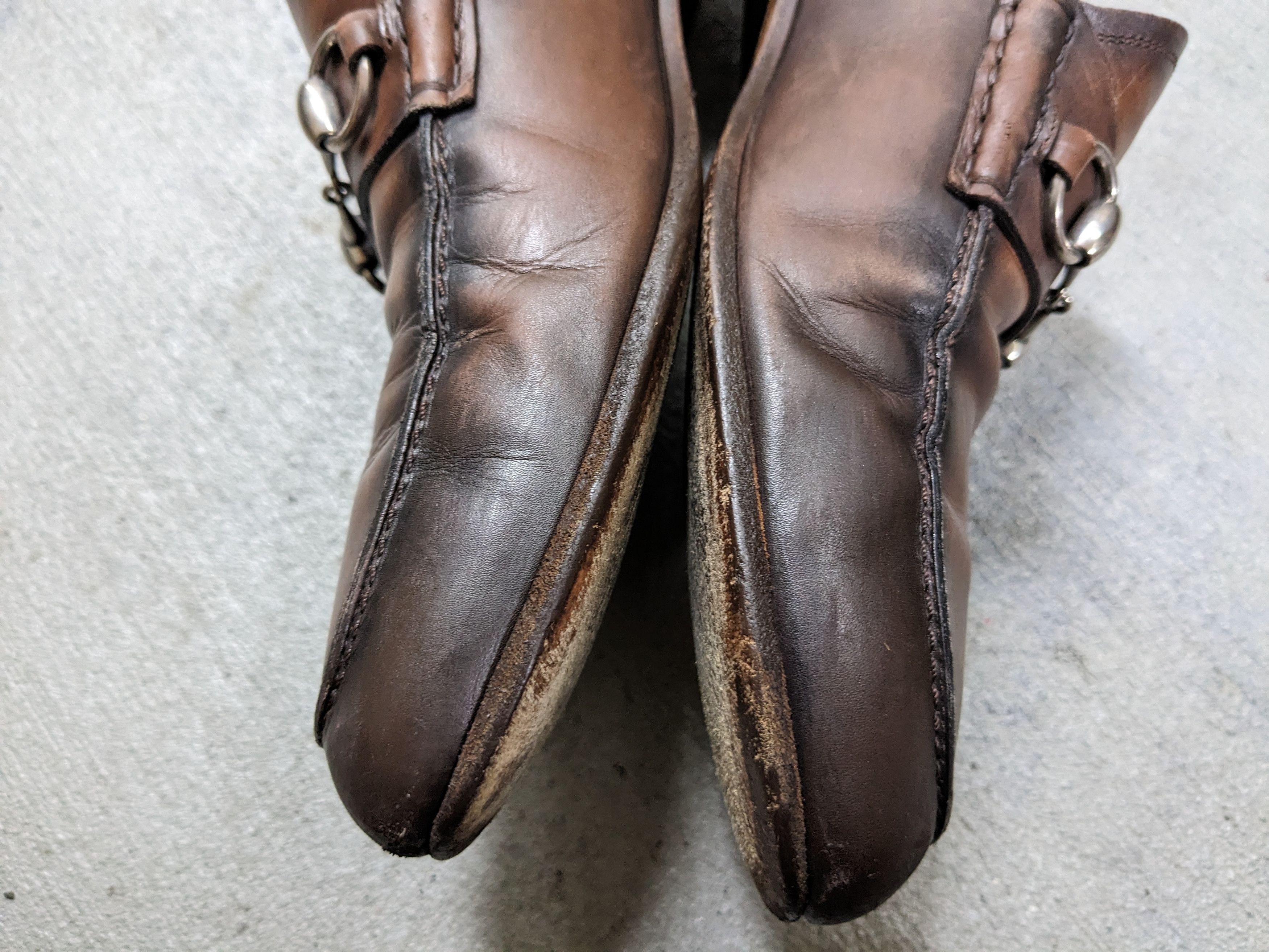 Gucci × Vintage Gucci Horsebit Loafers Brown Leather 8.5 Italy Slip On Size US 8.5 / EU 41-42 - 9 Thumbnail