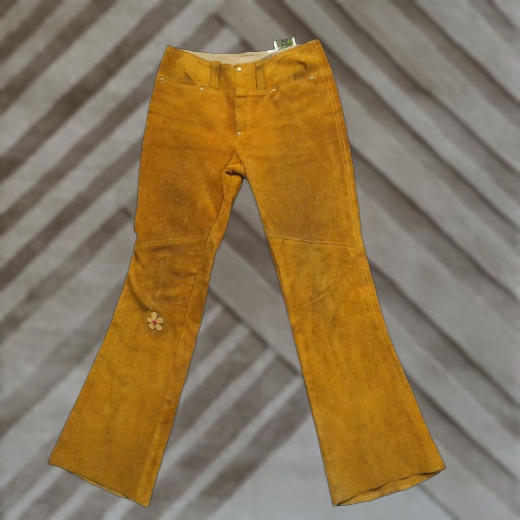 Vintage VINTAGE Jorgens Leather Design Pants Womens 8 30x30 Brown Suede Western 60s Bootcut Size 30" / US 8 / IT 44 - 1 Thumbnail