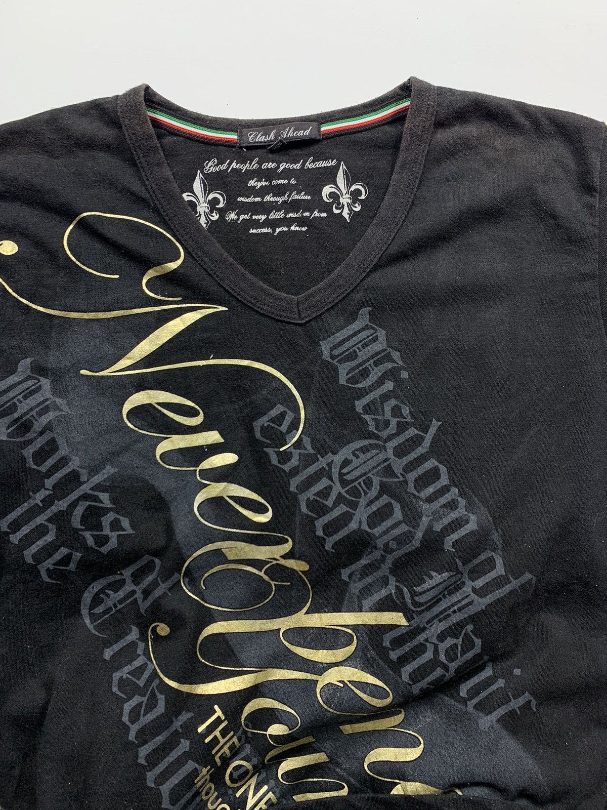 If Six Was Nine BLACK CLASH AHEAD POEM FADED LONG SLEEVE Size US M / EU 48-50 / 2 - 5 Thumbnail
