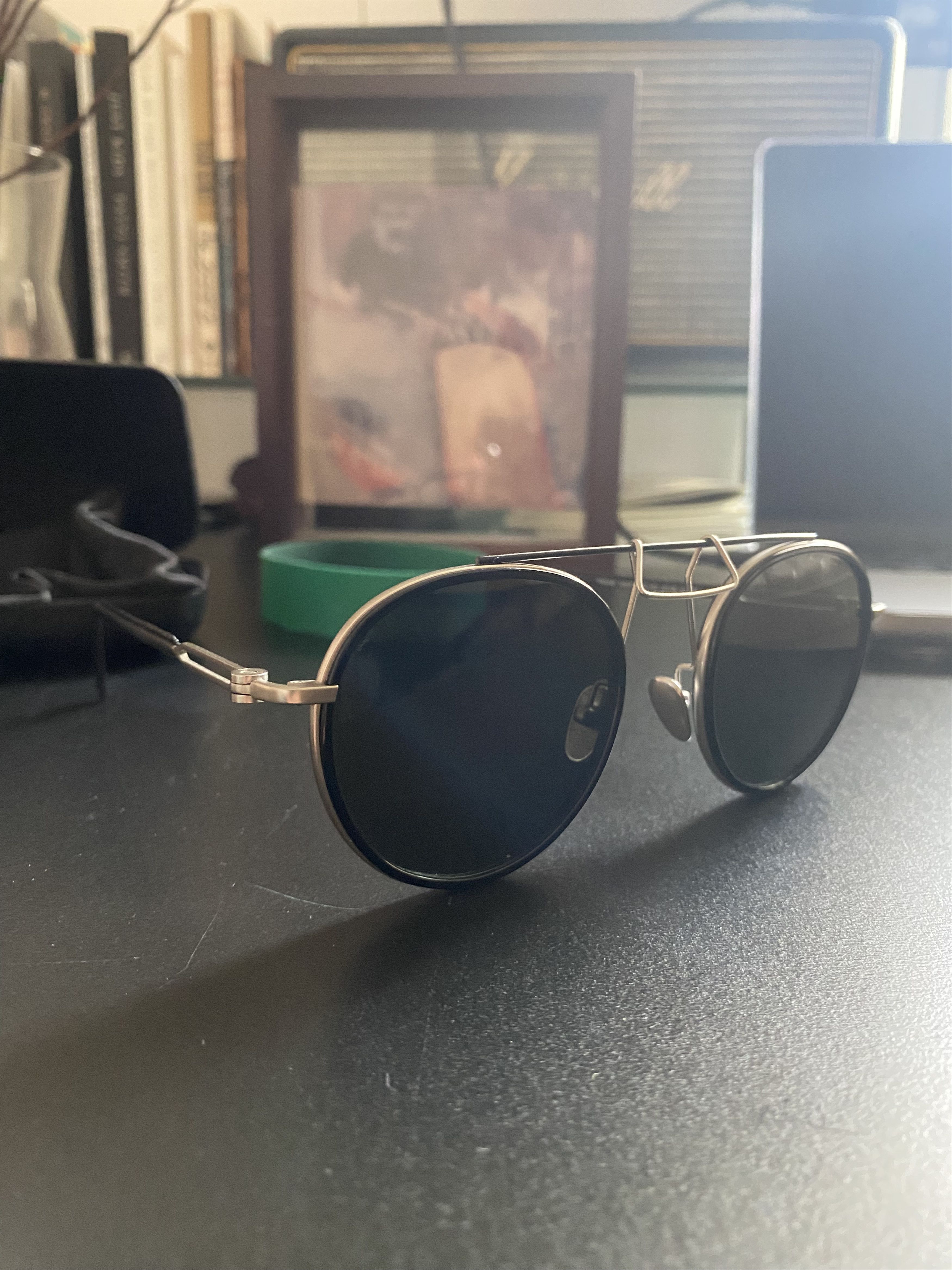 Calvin Klein 205W39NYC Titanium Light weight 205W39NYC Sunglasses Size ONE SIZE - 4 Thumbnail