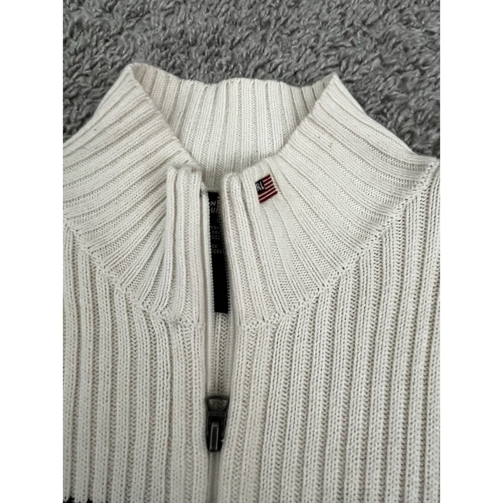 Polo Ralph Lauren VTG Polo Jeans Ralph Lauren Sweater Mens Large Full Zip Size US L / EU 52-54 / 3 - 6 Thumbnail