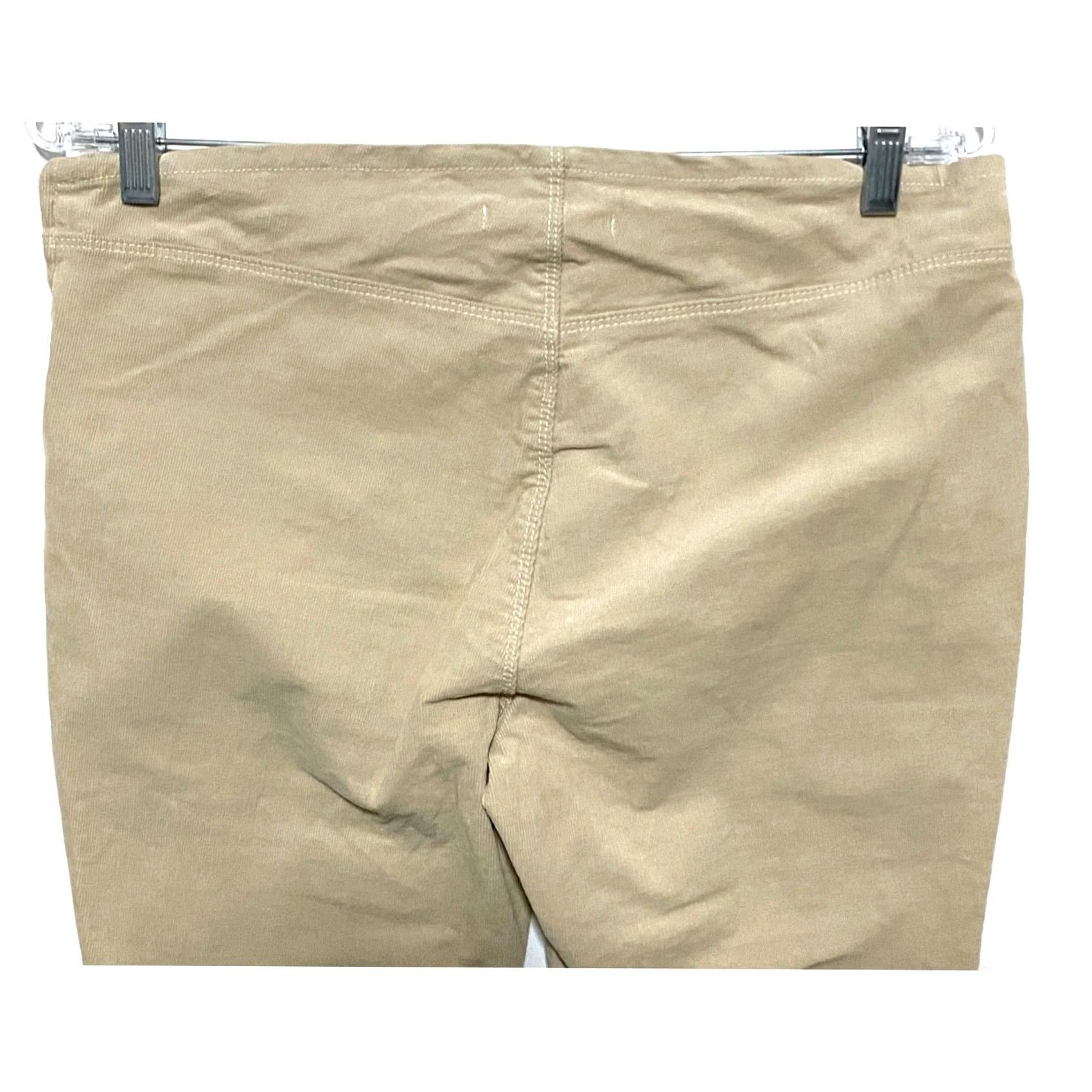 Pacsun PacSun Low Rise Corduroy Pants Women 28 Cement Khaki Flare Pull On Retro Hippie Size 28" / US 6 / IT 42 - 3 Thumbnail