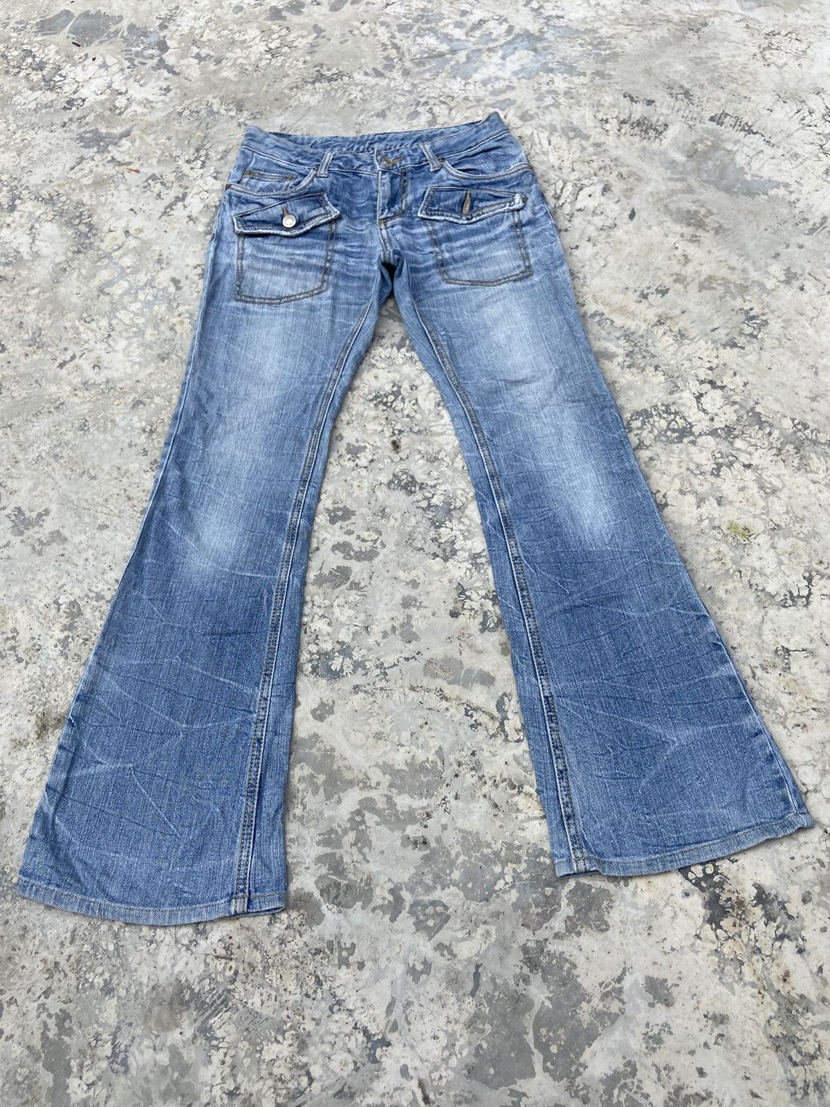 Beauty Beast × Hysteric Glamour × Vintage Vintage Y2K denim flare japanese double pocket Size 27" / US 4 / IT 40 - 1 Thumbnail