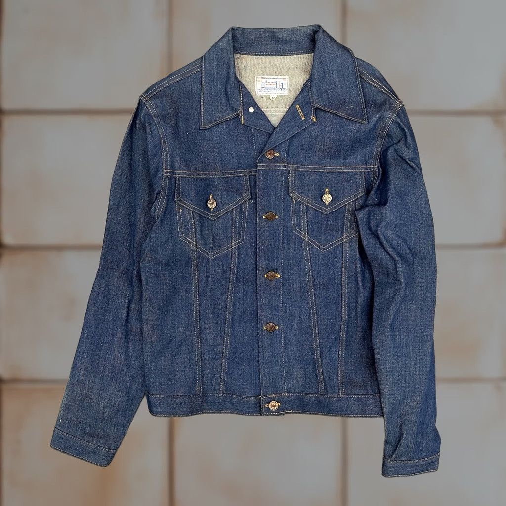 THE GREAT VINTAGE The Great Train Robbery Jean Jacket Adult M Blue Denim 70s Size US 31 - 1 Thumbnail