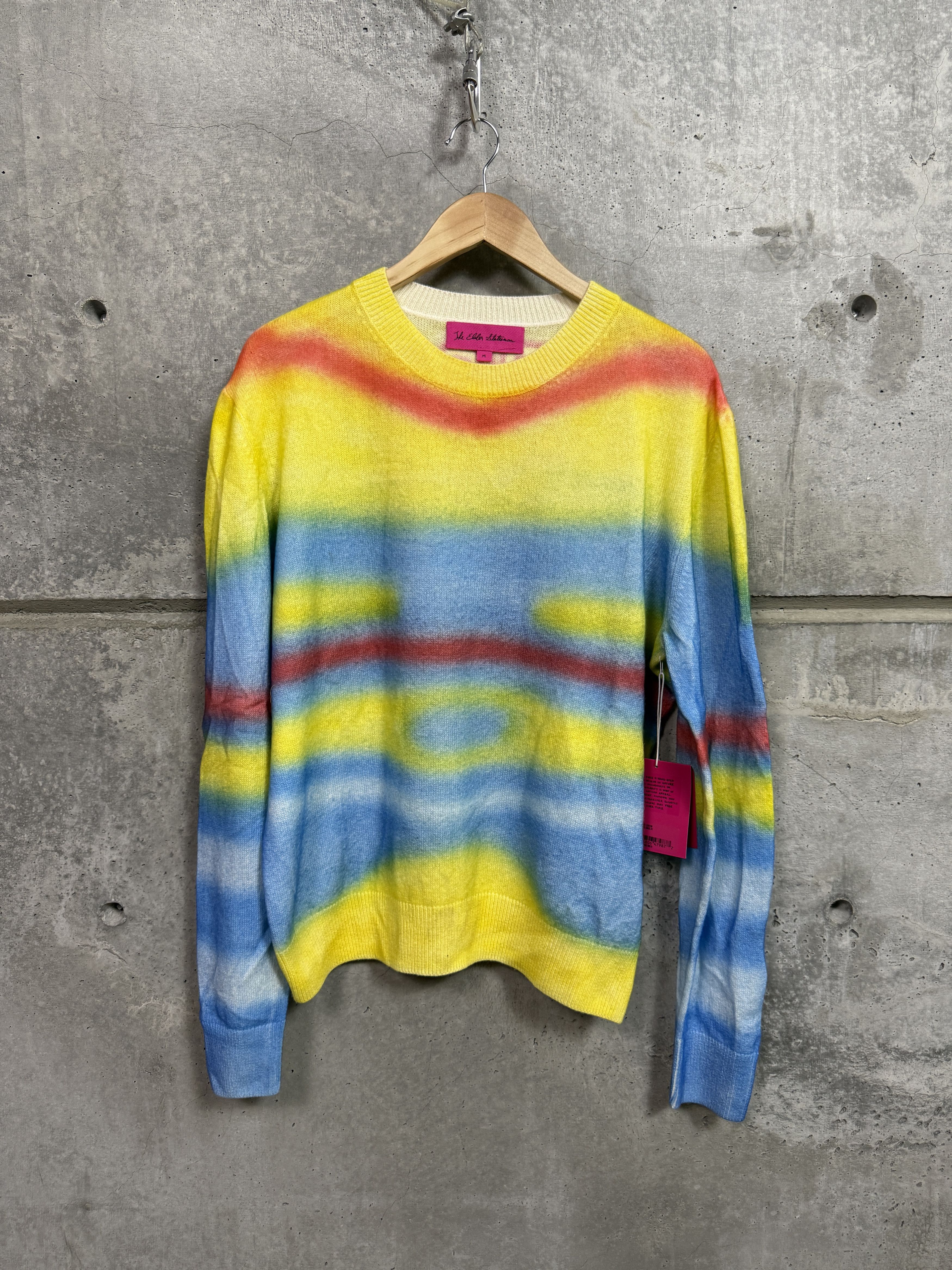 The Elder Statesman $2295 The Elder Statesman Graffiti Crewneck Sweater Size US M / EU 48-50 / 2 - 6 Thumbnail