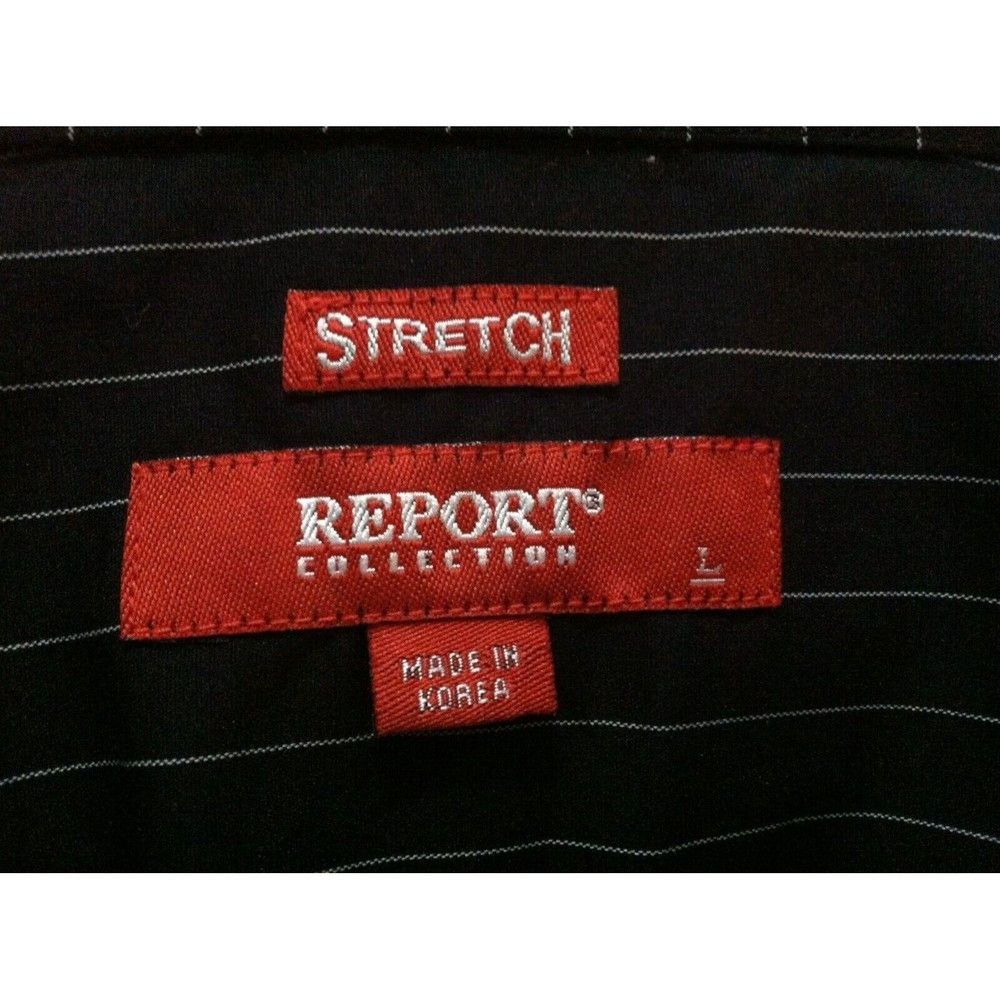 Report Collection REPORT COLLECTION MENS NEW 64%COTTON 29%NYLON CASUAL SHIRT L Size US L / EU 52-54 / 3 - 6 Thumbnail
