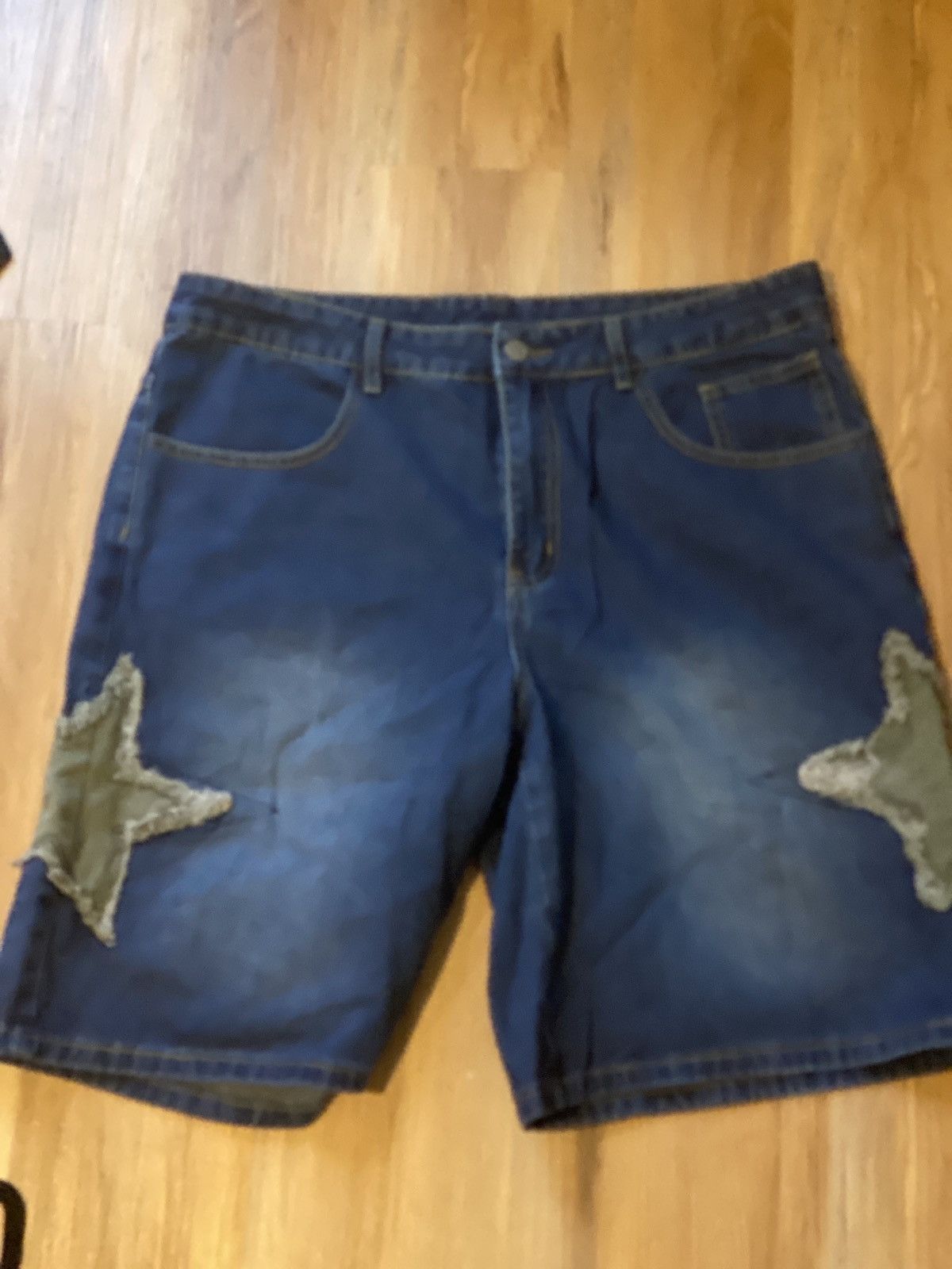 Japanese Brand Blue star struck Jorts Size US 34 / EU 50 - 1 Thumbnail