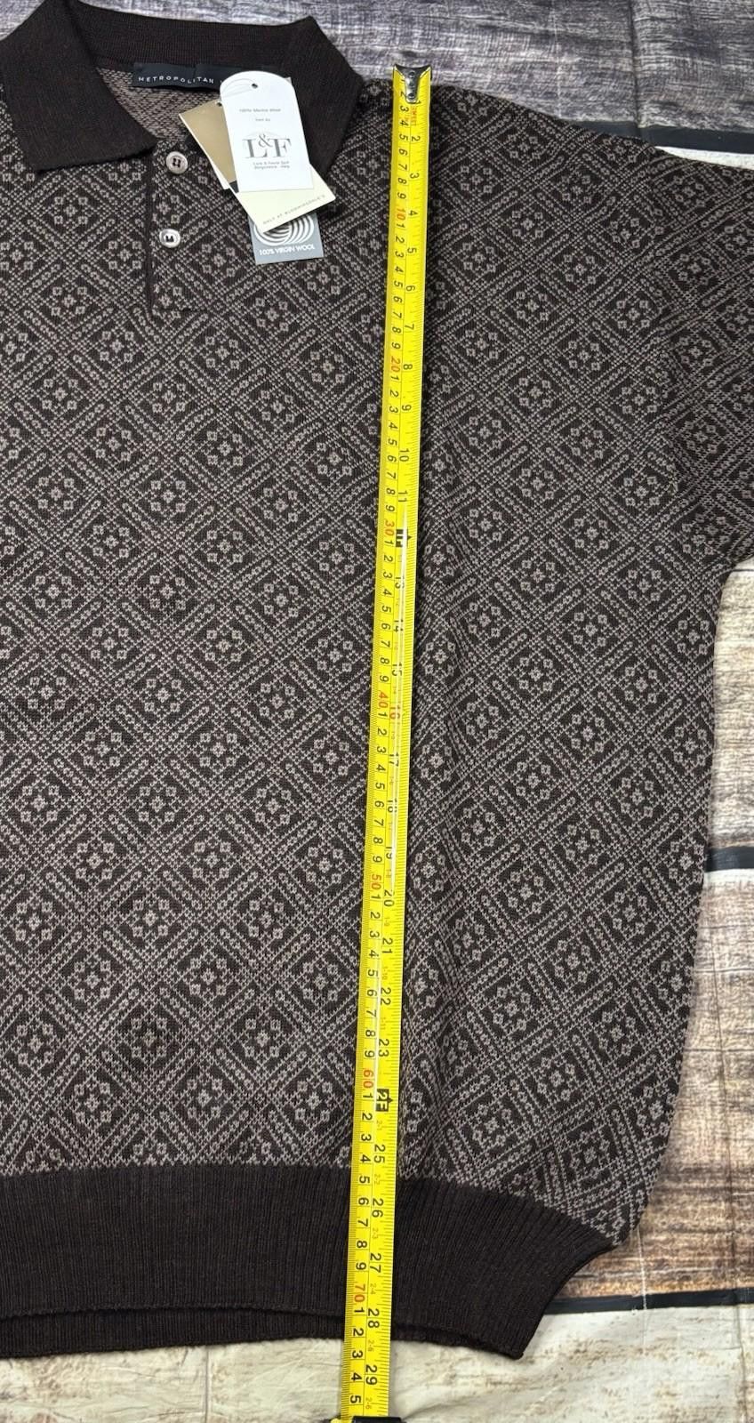 Metropolitan View Metropolitan View for Bloomingdales Sweater Mens XL Wool Size US XL / EU 56 / 4 - 8 Thumbnail