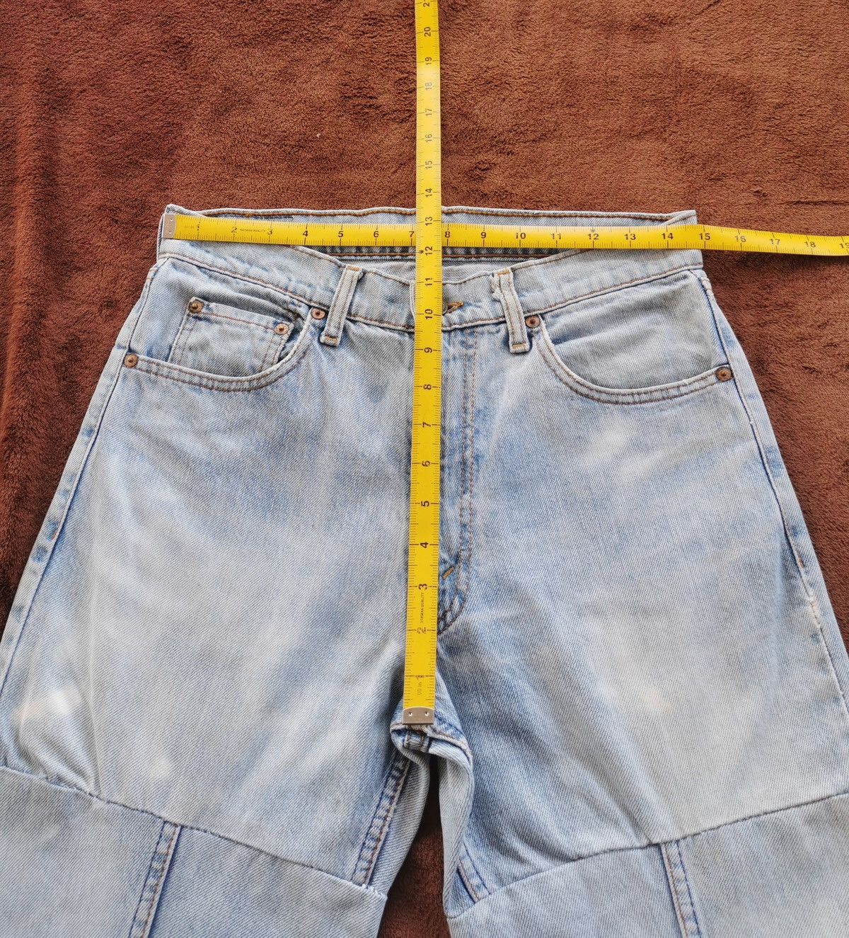Levi's Vintage Levis Bleach Reworked Legs Denim Jeans Size US 30 / EU 46 - 9 Thumbnail