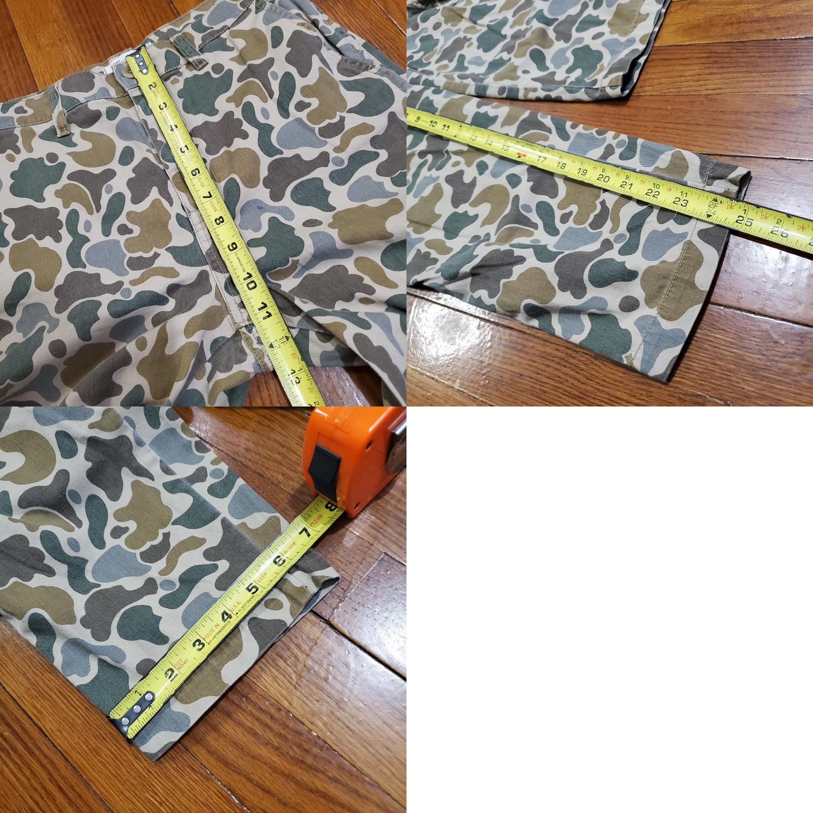 Madewell Madewell Cargo Pants Womens 25 Multicolor Camo Twill Straight Leg Casual Pockets Size 42" / US 20 - 9 Thumbnail