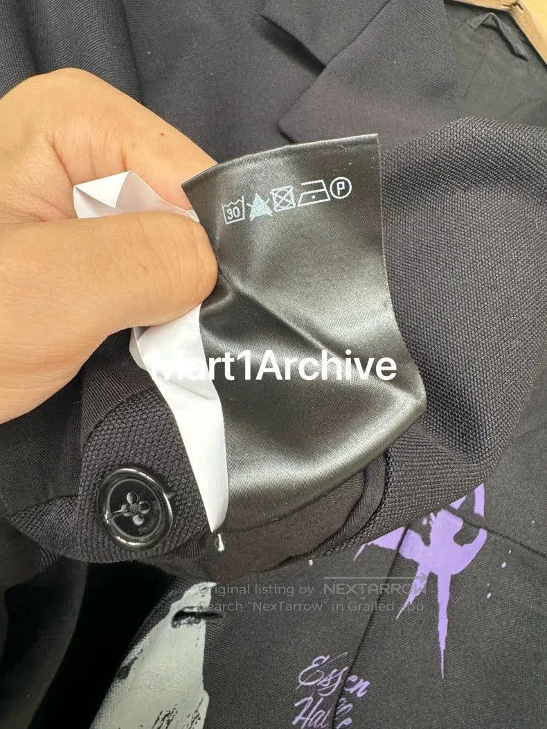 Raf Simons Stylish RAF SIMONS Graphic Suit Jacket. Size US M / EU 48-50 / 2 - 9 Thumbnail