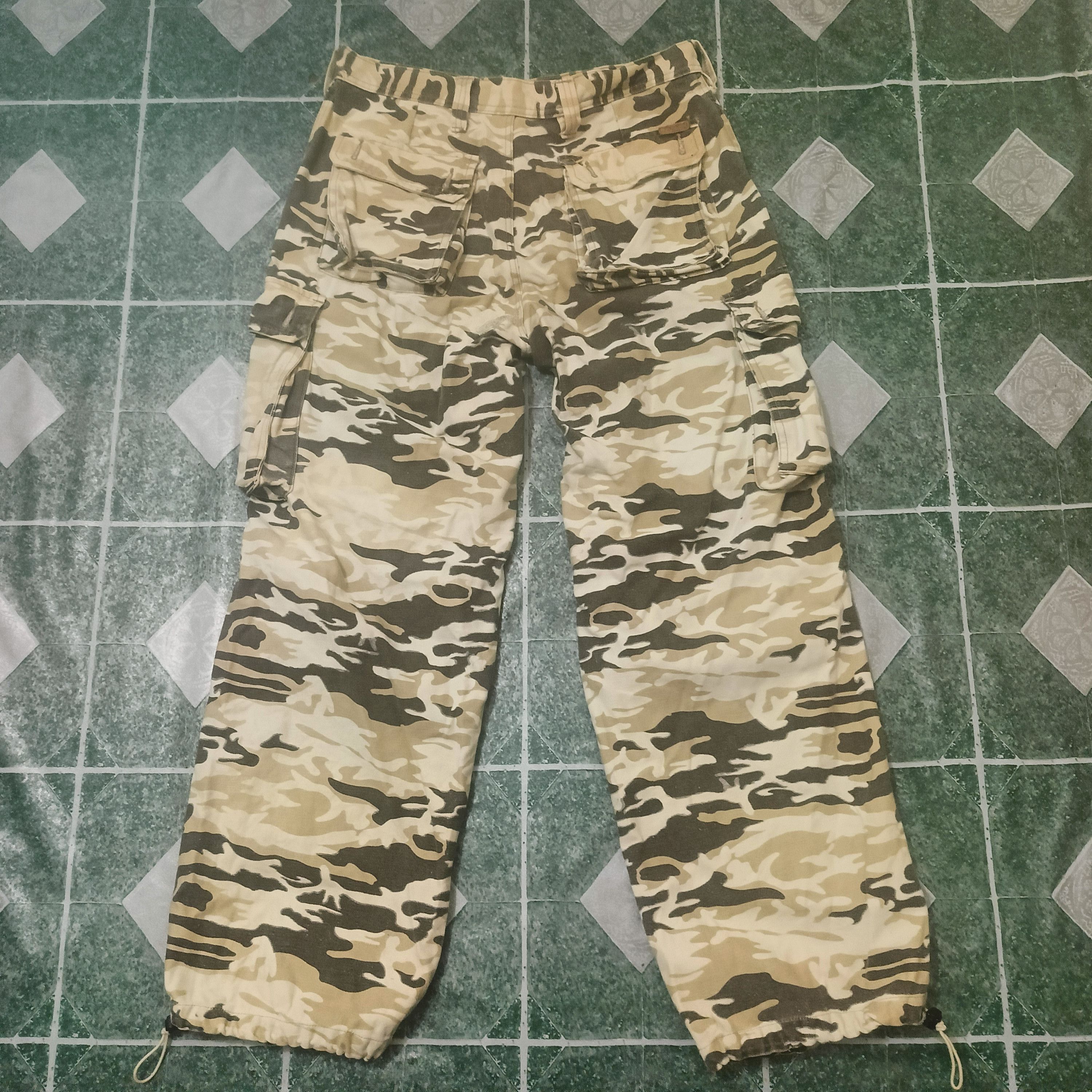 Japanese Brand Rare Japanese Akademiks Safety Camouflage Cargo Pants Size US 35 - 10 Thumbnail