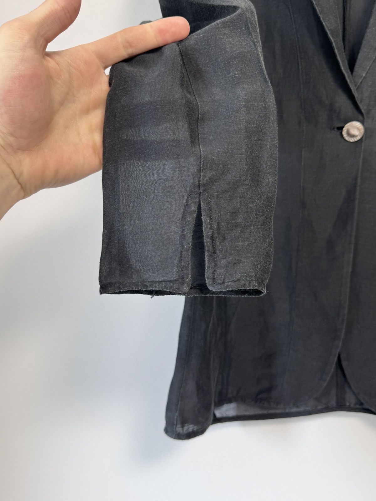 Emporio Armani Emporio Armani Vintage Blazer Jacket 90’s black Size L / US 10 / IT 46 - 6 Thumbnail