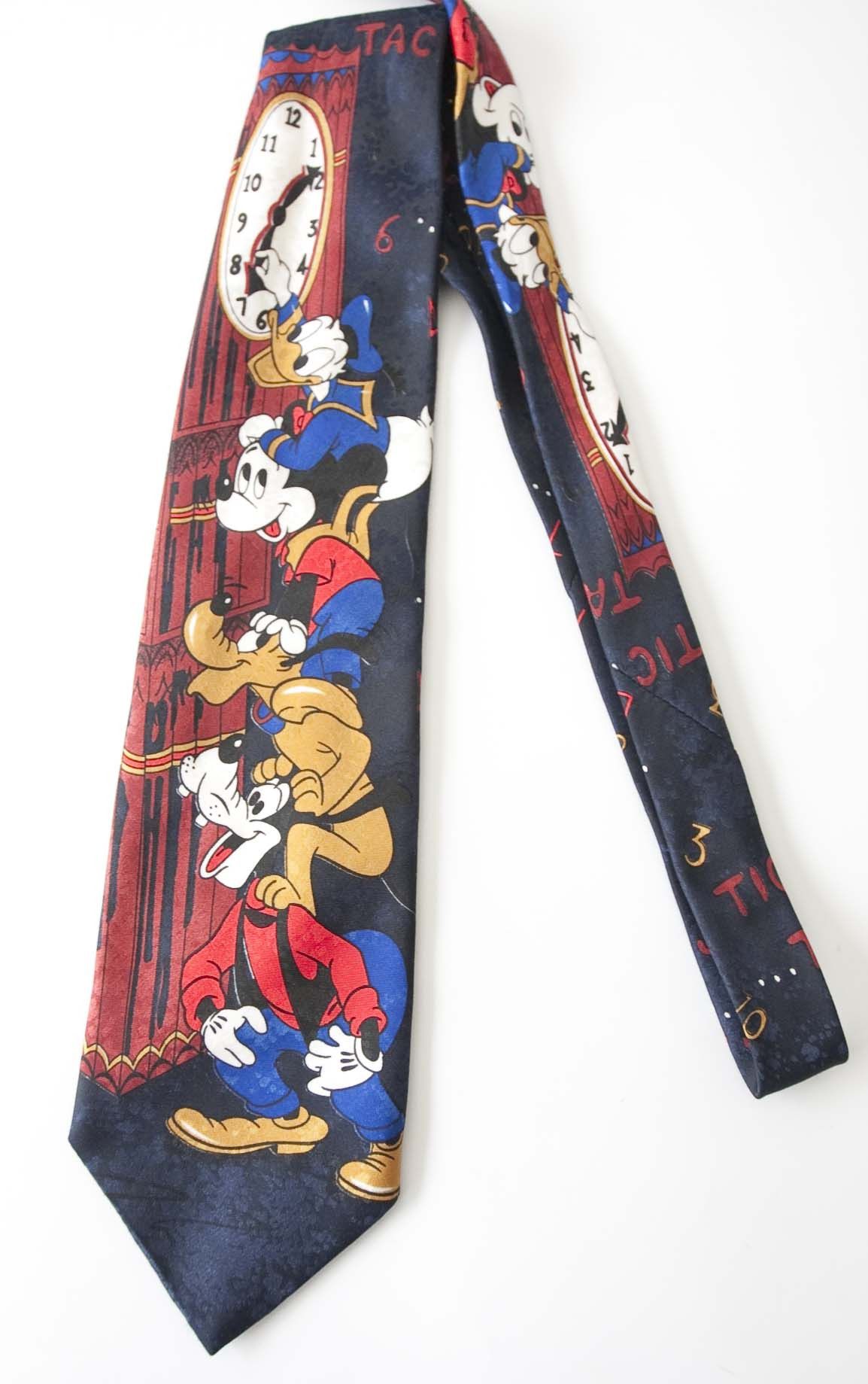 Disney Disney Tie Mickey Mouse Donald Duck Goofy Size ONE SIZE - 1 Thumbnail