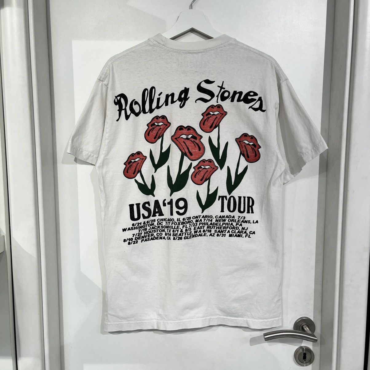 Cactus Plant Flea Market × The Rolling Stones CPFM x Rolling Stones USA’19 Tour Tee White Size US M / EU 48-50 / 2 - 2 Thumbnail