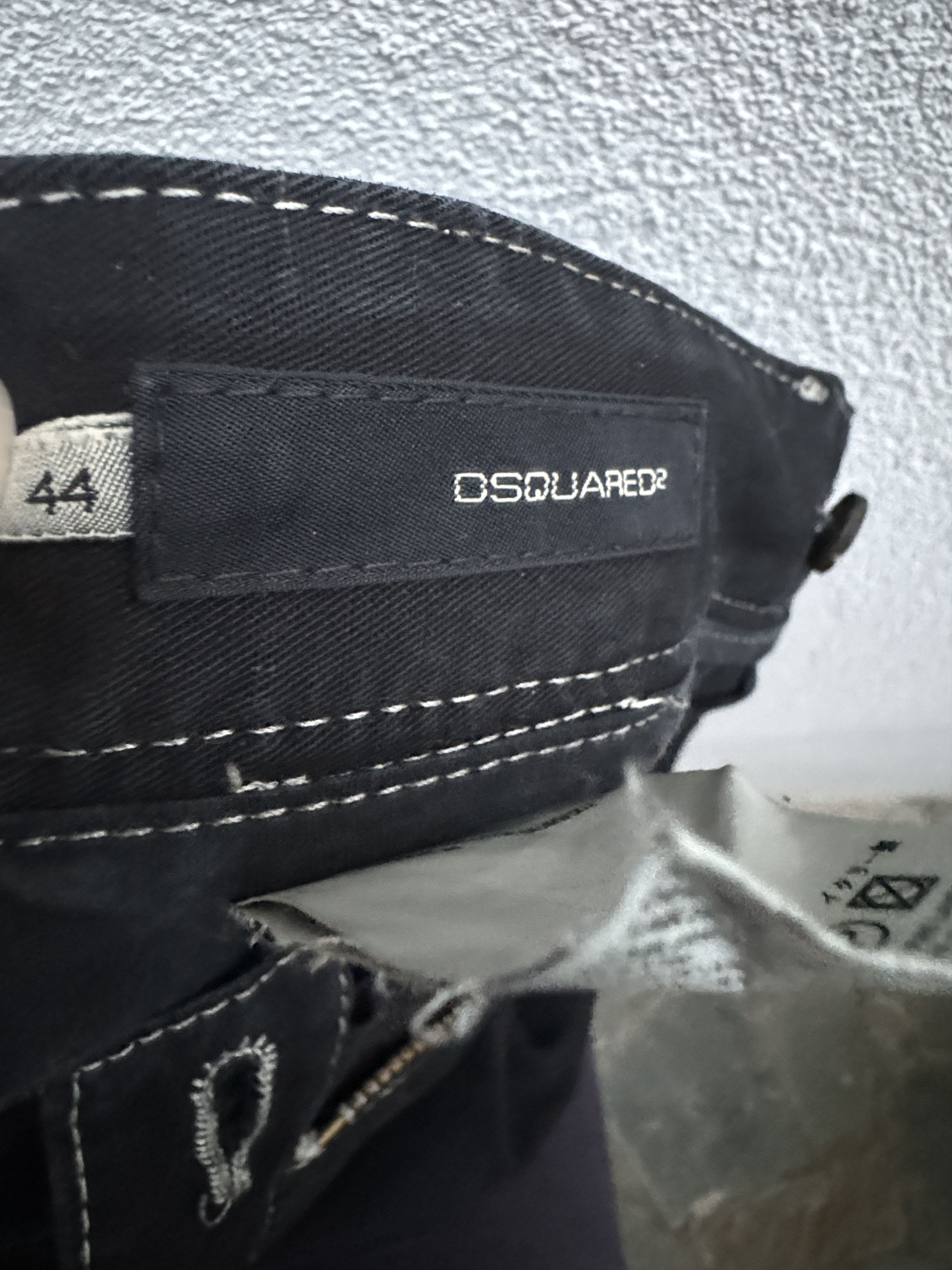 Dsquared2 DSQUARED2 Vintage Catwalk Black Trousers with White Stitches Size US 28 / EU 44 - 11 Thumbnail