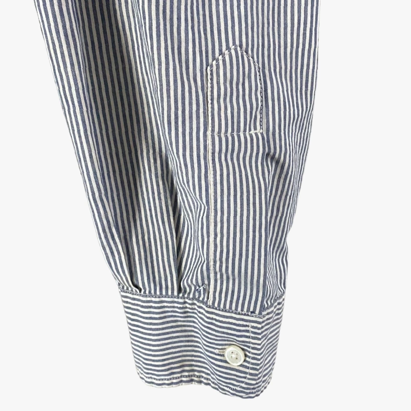 Abercrombie & Fitch Abercrombie & Fitch Classic Button-Down Pocket Shirt Blue Stripe Men's L Large Button-Up Shirt Size US L / EU 52-54 / 3 - 7 Thumbnail
