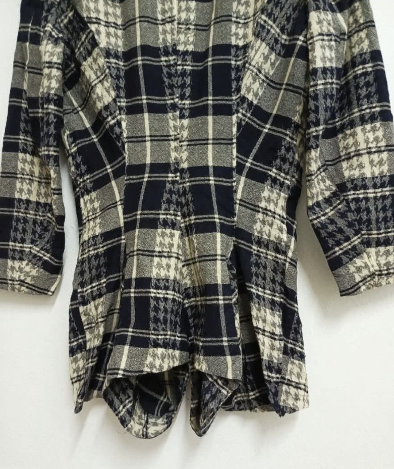 Tricot Comme des Garcons A/W 1992 COMME DES GARCONS TRICOT PLAID SHIRT BLOUSE JACKET Size S / US 4 / IT 40 - 8 Thumbnail