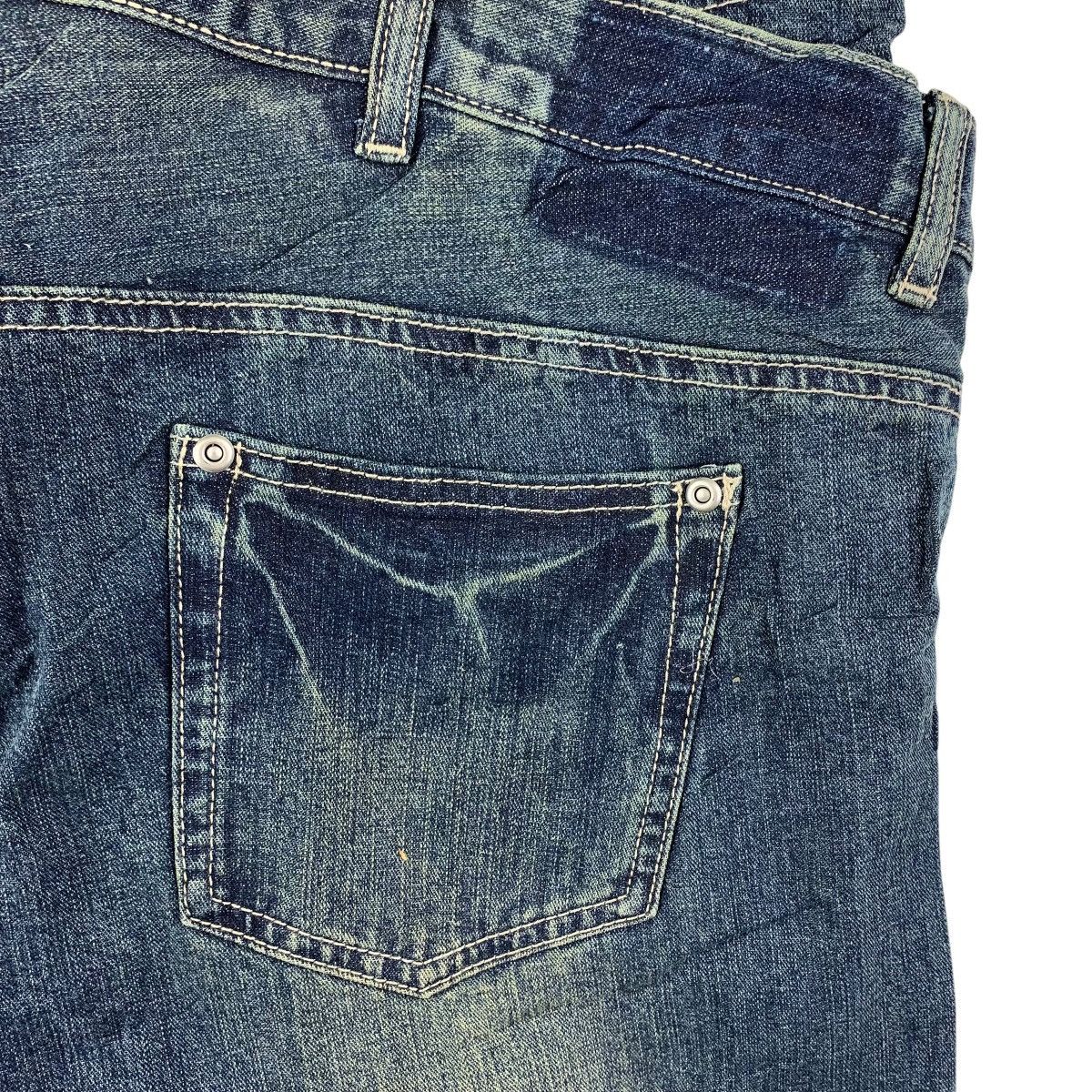 Designer × Japanese Brand AND IT Half double waist blue jeans Size 32" / US 10 / IT 46 - 18 Thumbnail