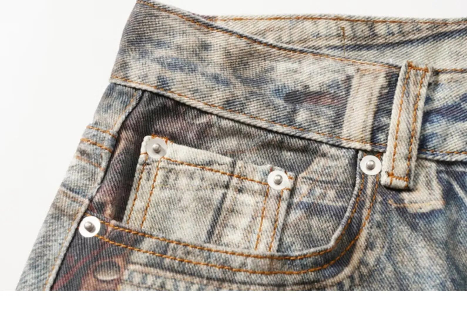 Designer × Japanese Brand Straight Fit Distressed Jean Size US 34 / EU 50 - 7 Thumbnail