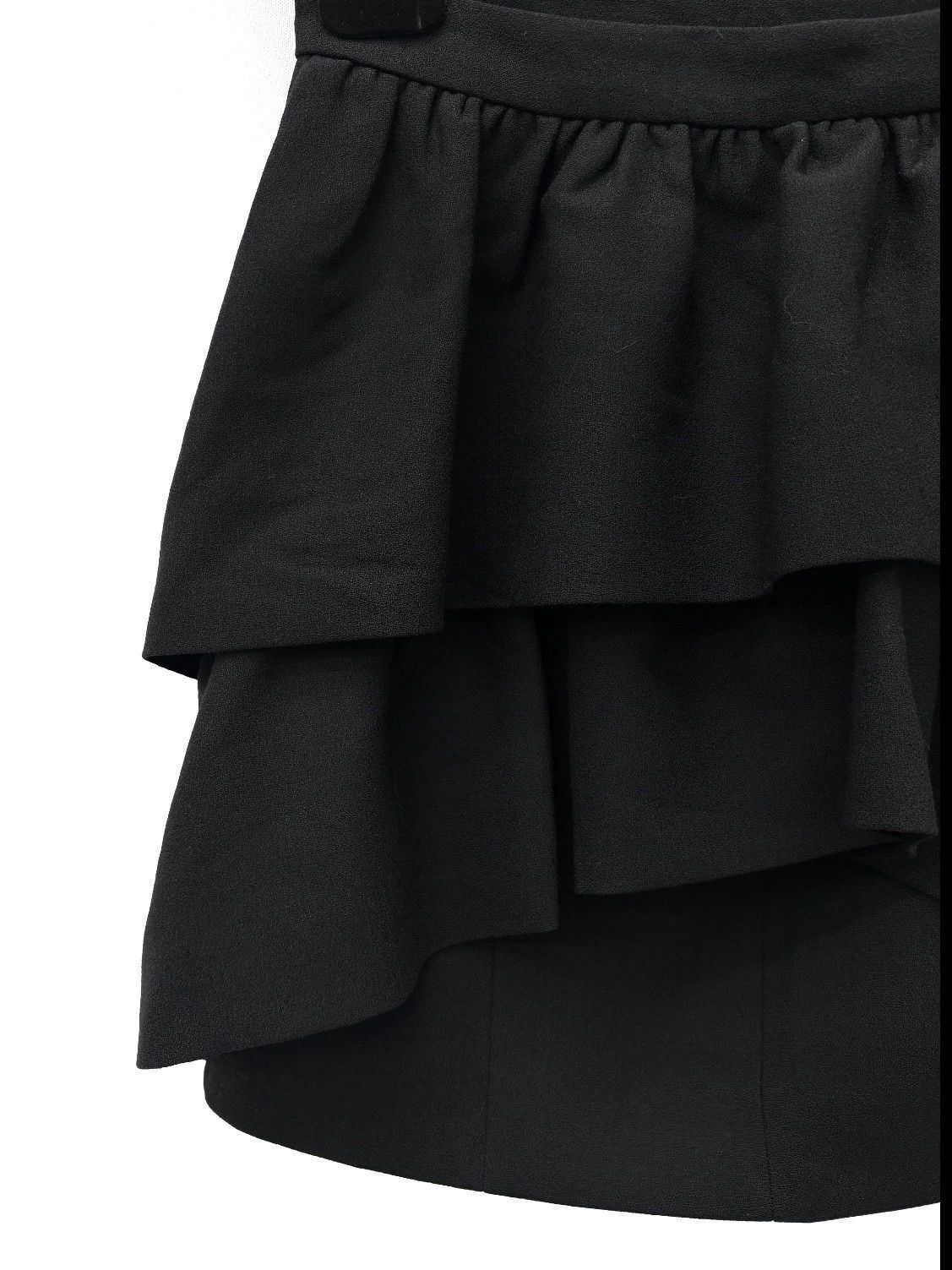 Saint Laurent Paris SLP 16AW Wool Tiered Skirt Size 26" / US 2 / IT 38 - 3 Thumbnail