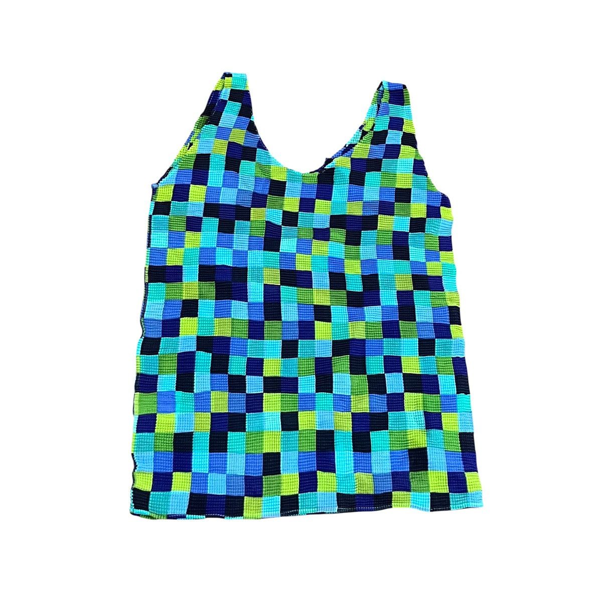 Issey Miyake Issey miyake me pleats checkered print flowy tank top Size S / US 4 / IT 40 - 5 Thumbnail