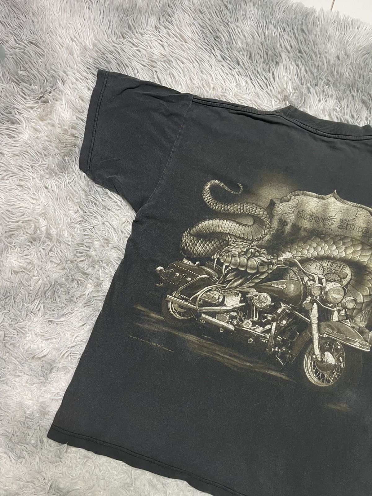 Other 1990s HARLEY DAVIDSON INSPIRED FLYBEANS RARE OVERPRINT SHIRT Size US L / EU 52-54 / 3 - 10 Thumbnail