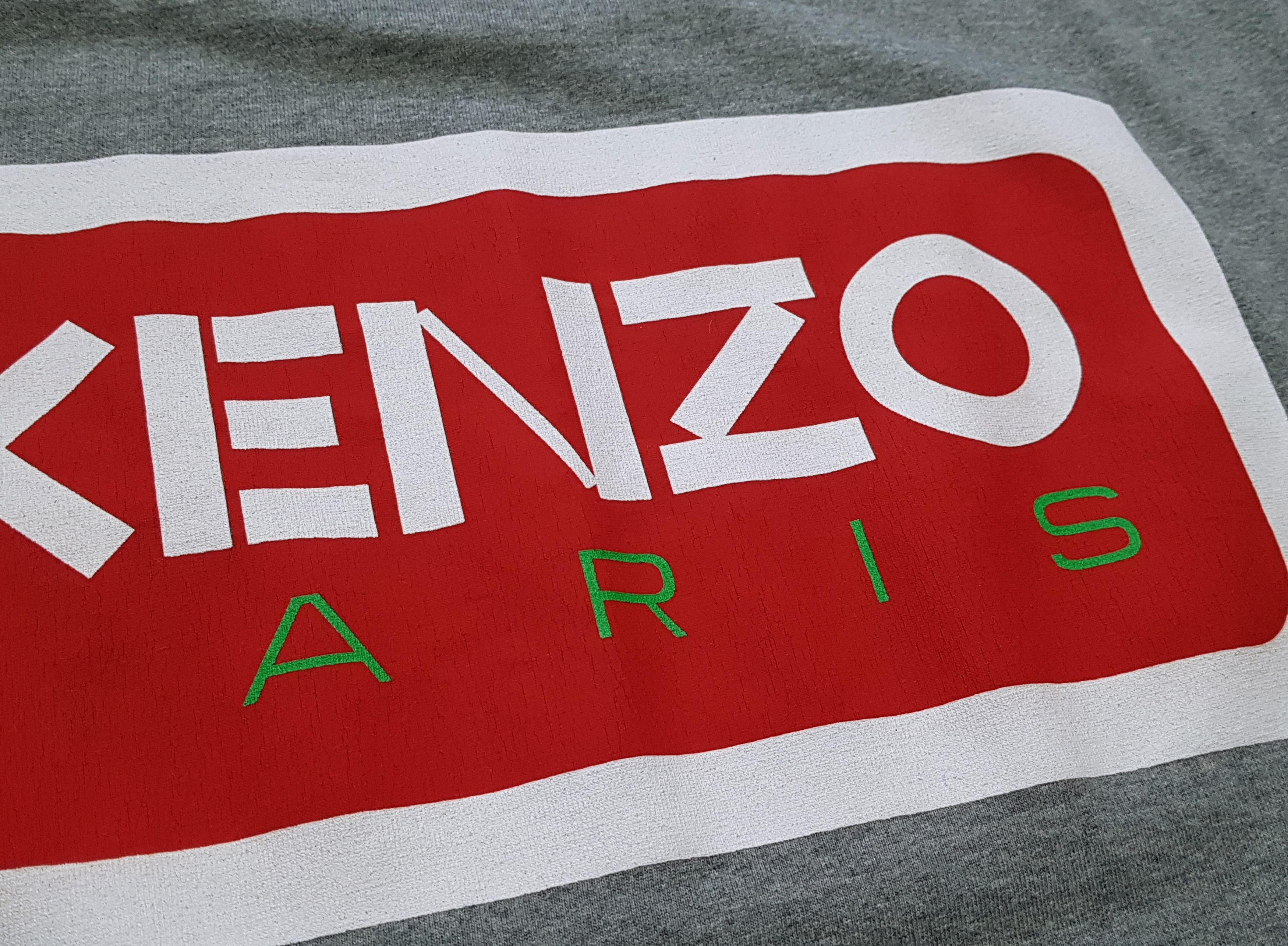 Kenzo Kenzo Paris Men's Grey Cotton T-Shirt Tee Big Logo sz L Size US L / EU 52-54 / 3 - 8 Thumbnail