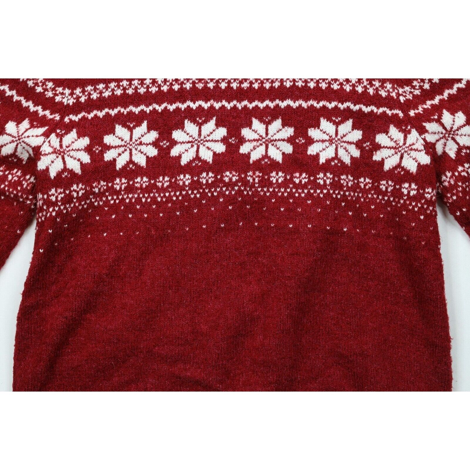 Vintage Vintage 90s Christmas Fair Isle Polar Bear Sweater Size L / US 10 / IT 46 - 11 Thumbnail