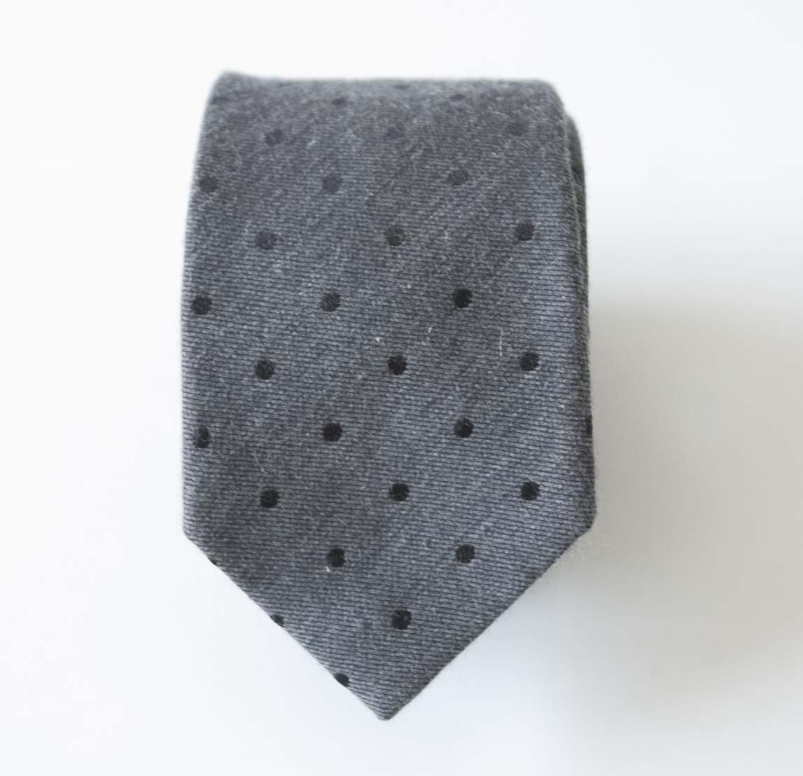 Hugo Boss Hugo Boss Tie Narrow Cotton Blend Gray Made in Italy Size ONE SIZE - 1 Thumbnail