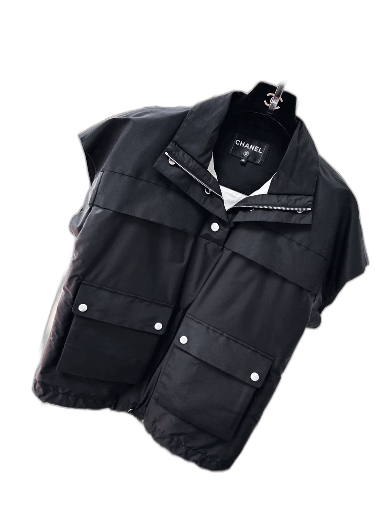 Chanel Black Ski Vest Jacket