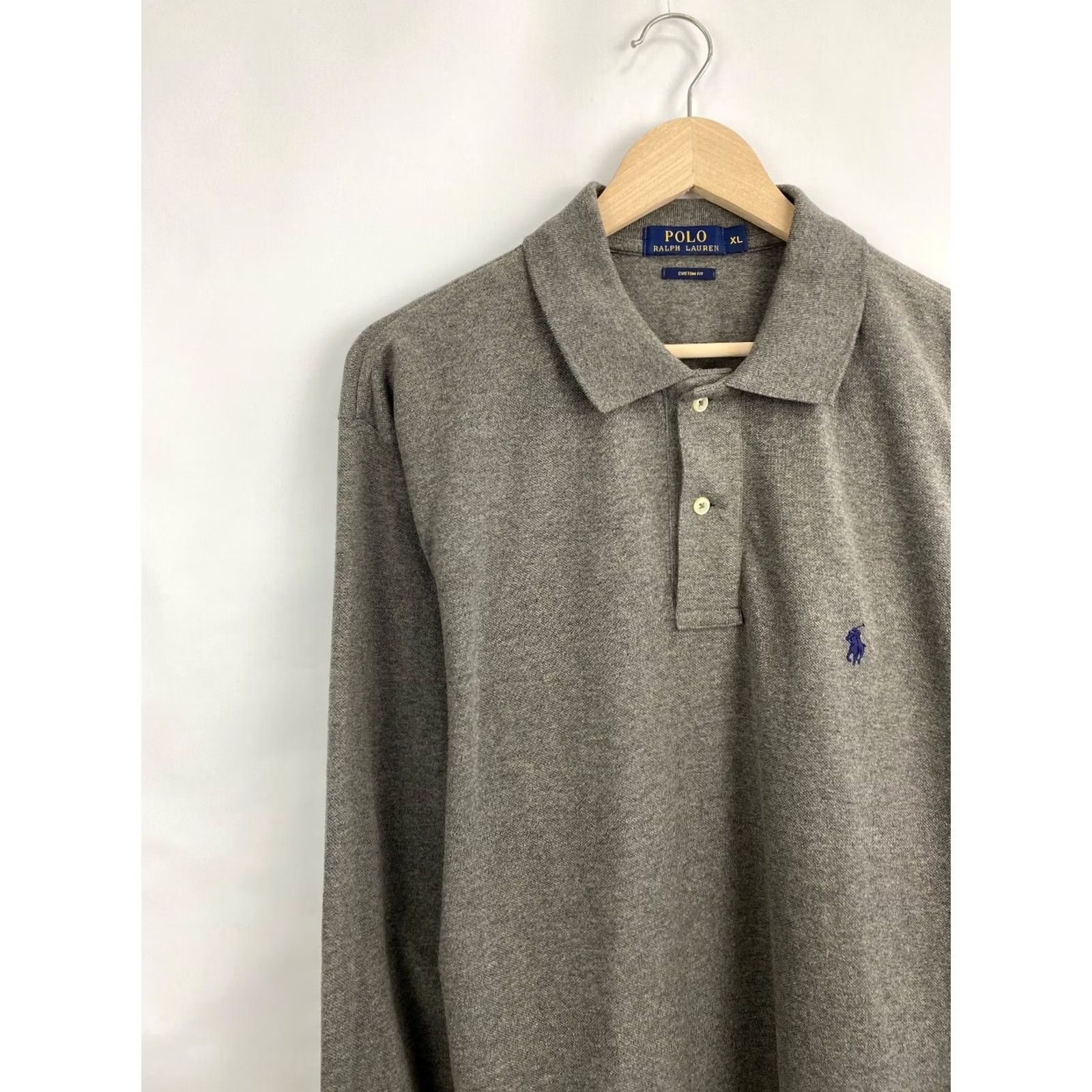Polo Ralph Lauren VINTAGE Polo Ralph Lauren Polo Long sleeve XXL XL gray Men Regular XL Polo Shirt Mens Size US XL / EU 56 / 4 - 3 Thumbnail