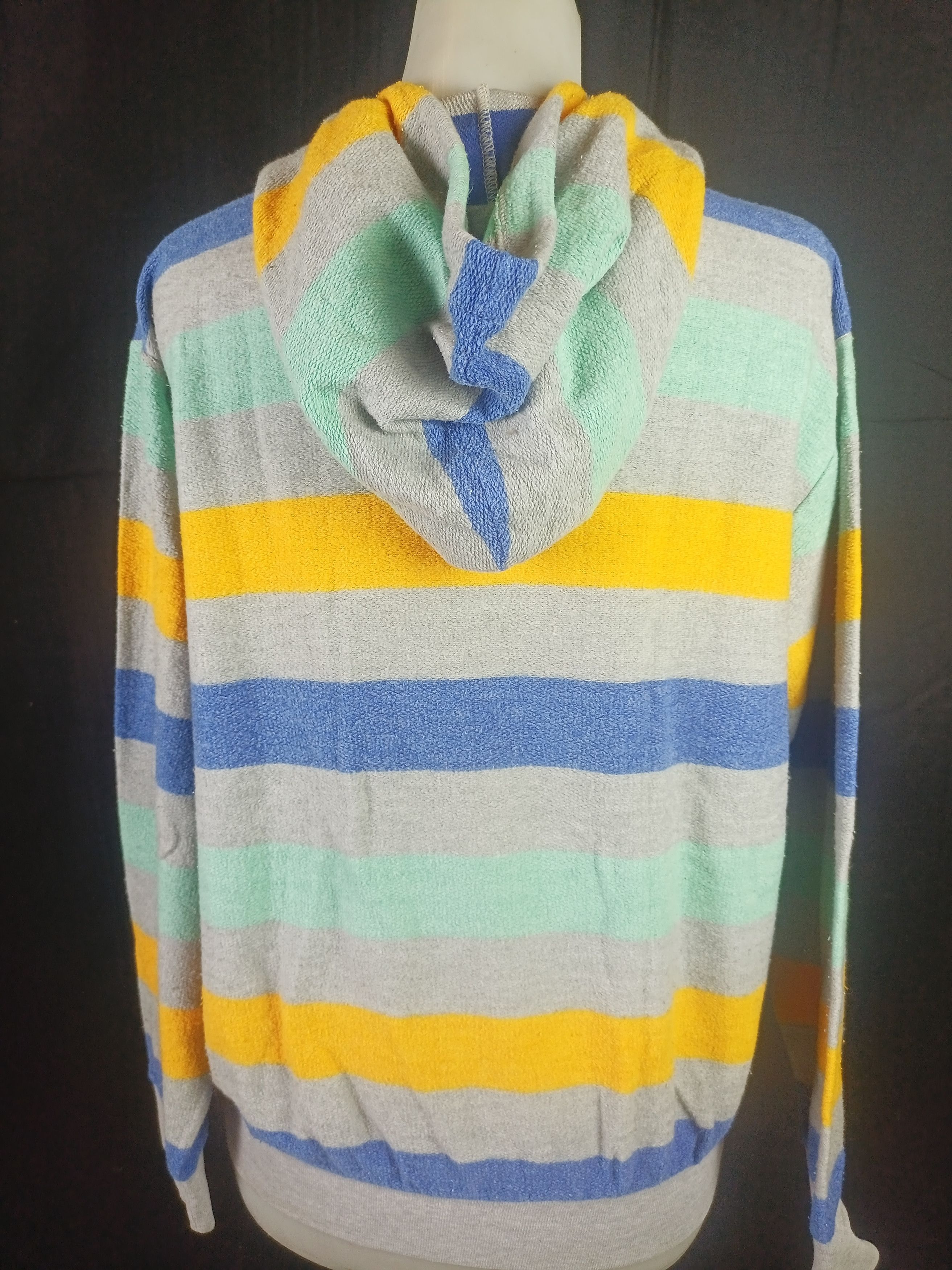 If Six Was Nine × Japanese Brand STOCKMAN Striped Hoodie Multicolor Size M / US 6-8 / IT 42-44 - 16 Thumbnail