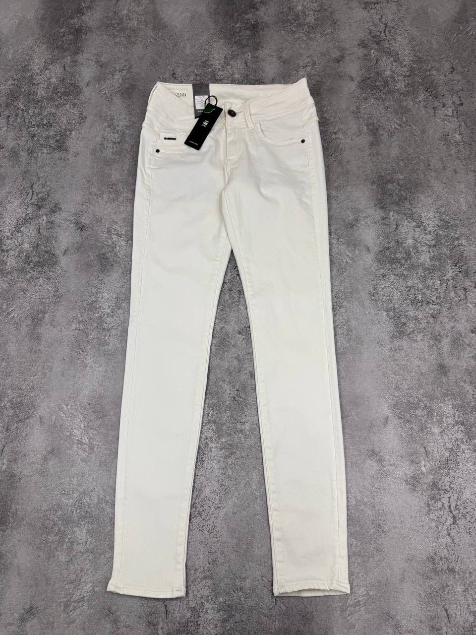 G-Star G-Star RawNWT Men Lynn Mid Skinny White Denim Jeans Size W27 Size US 27 - 1 Thumbnail