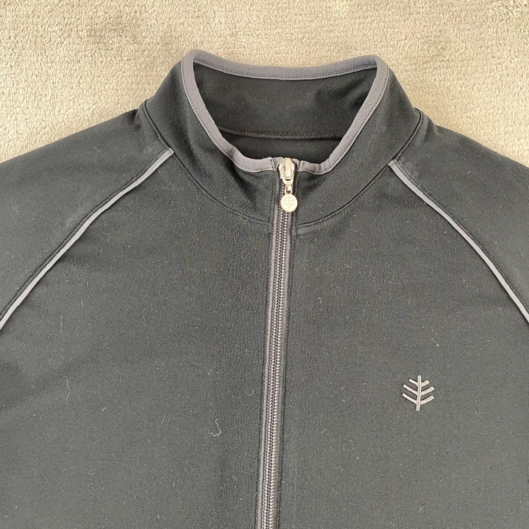 Vintage Coolibar Swim Jacket Women Small Black UPF 50+ Full Zip Long Sleeve Outdoor Hike Size S / US 4 / IT 40 - 3 Thumbnail