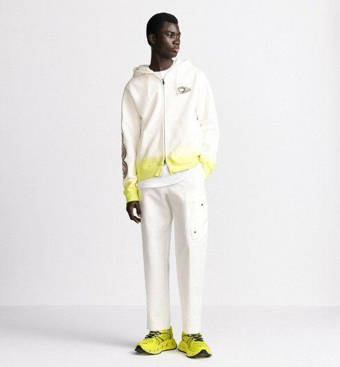 Dior × Kaws o1w1db11025 513J201 Hooded Sweatshirt in White/Yellow Size US S / EU 44-46 / 1 - 4 Thumbnail