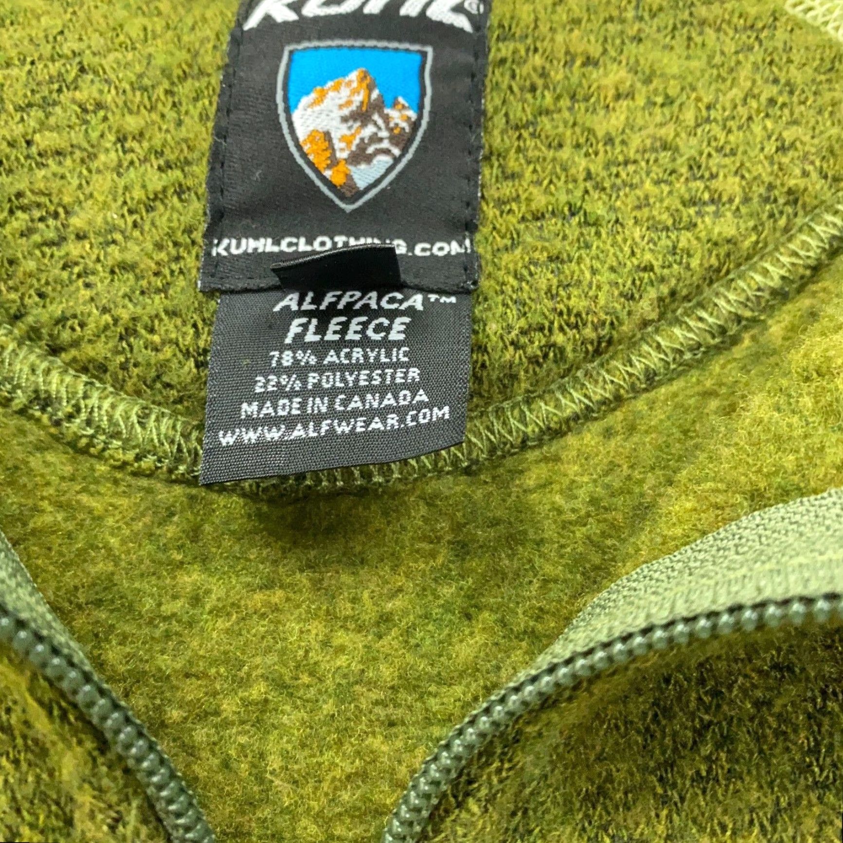 Vintage Kuhl Jacket Womens Small Green Full Zip Embroderded Thumb Holes Size S / US 4 / IT 40 - 4 Thumbnail