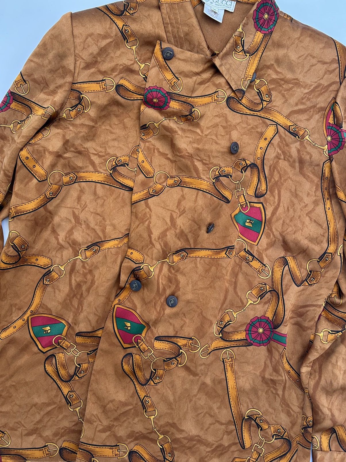 Gucci Vintage 1970’ Gucci Silk Shirt Size US M / EU 48-50 / 2 - 1 Thumbnail