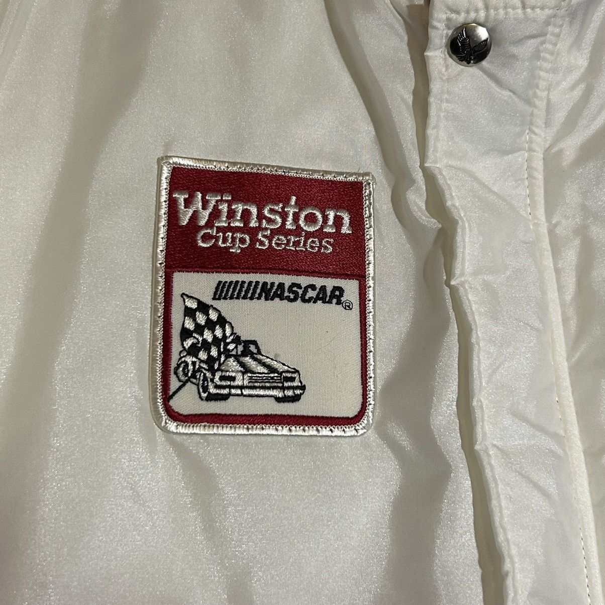 NASCAR × Vintage 1980’s Winston Daytona Racing Jacket Red White Size US S / EU 44-46 / 1 - 3 Thumbnail