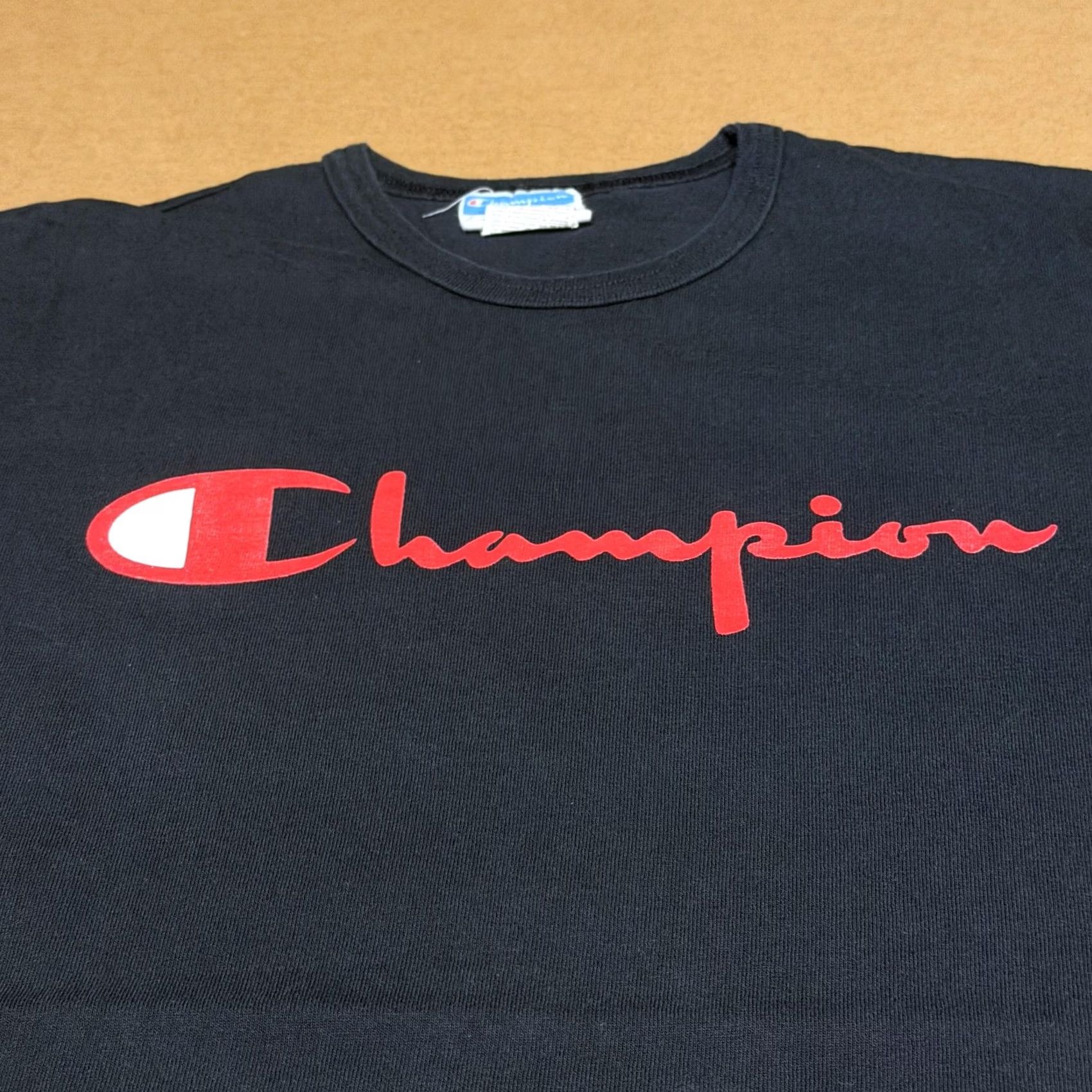 Champion Champion Shirt Mens Large Black Script Logo Graphic Tee Chest Spell Out Size US L / EU 52-54 / 3 - 3 Thumbnail