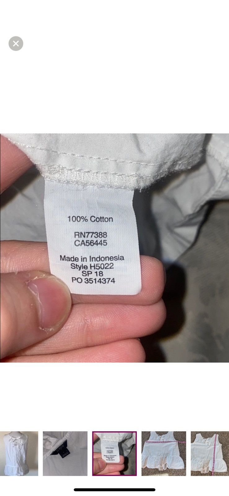 J.Crew J. Crew small bow back white peplum blouse Size S / US 4 / IT 40 - 2 Thumbnail